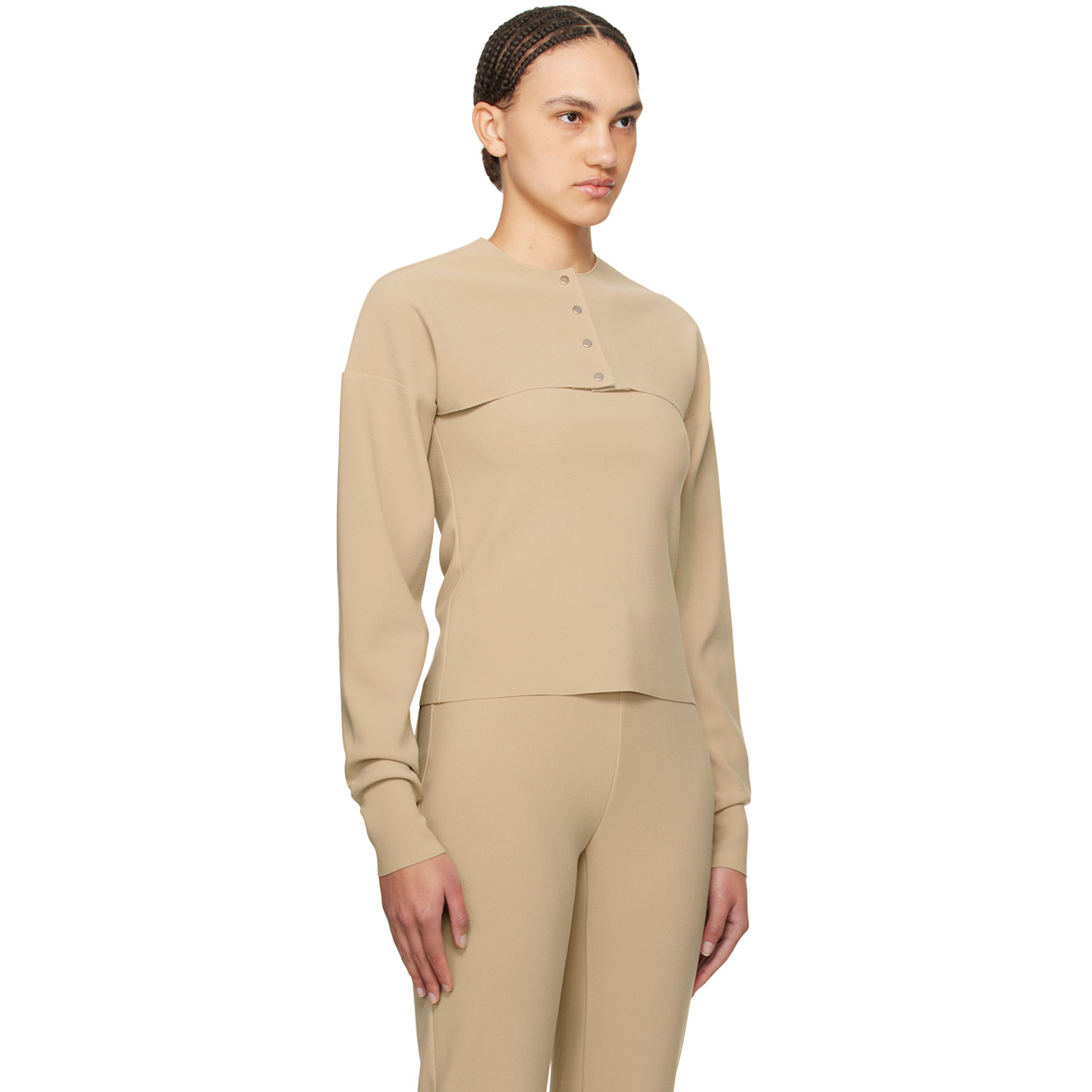  Birrot Beige Lay2 Cardigan 