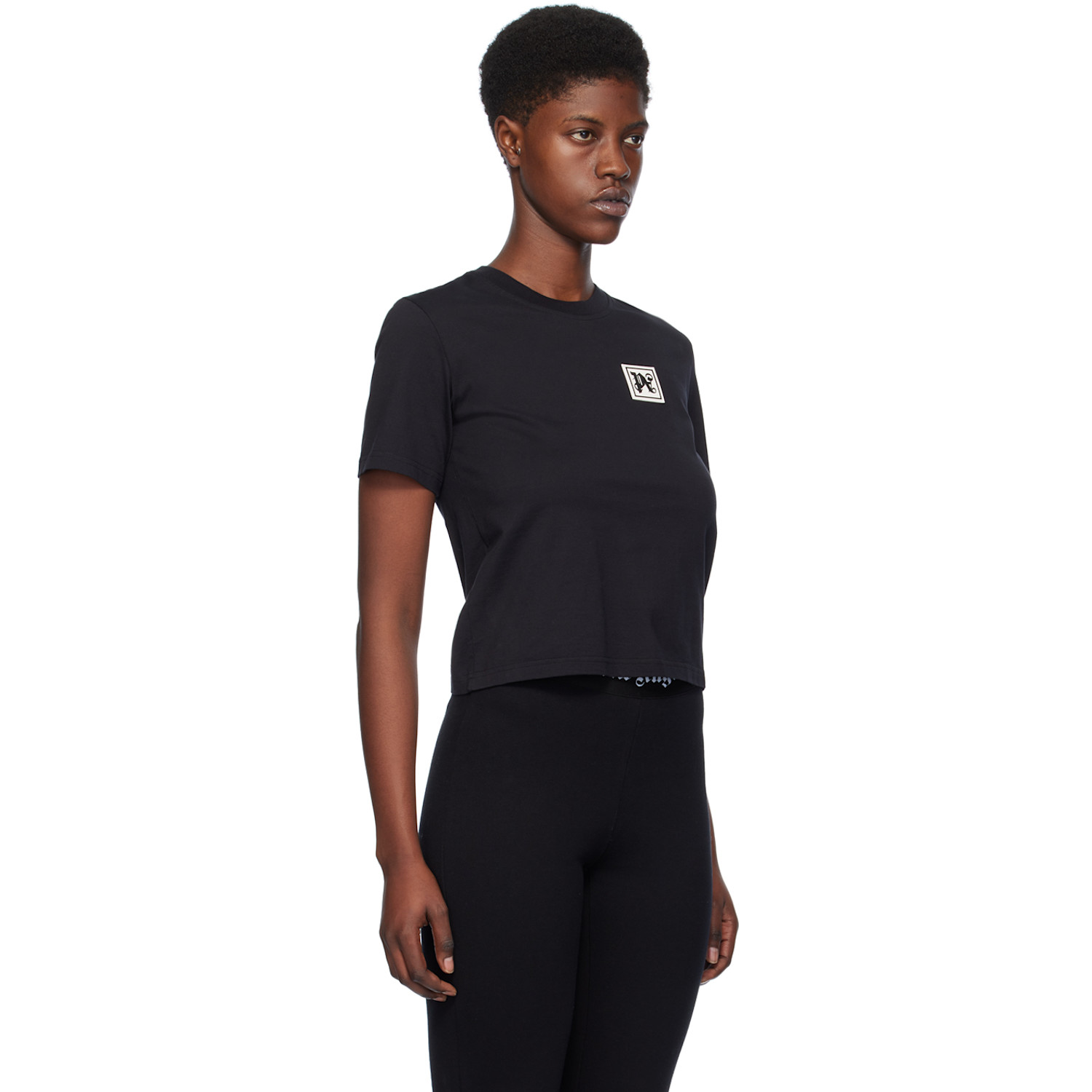  Palm Angels Black 'ski Club' T-shirt 