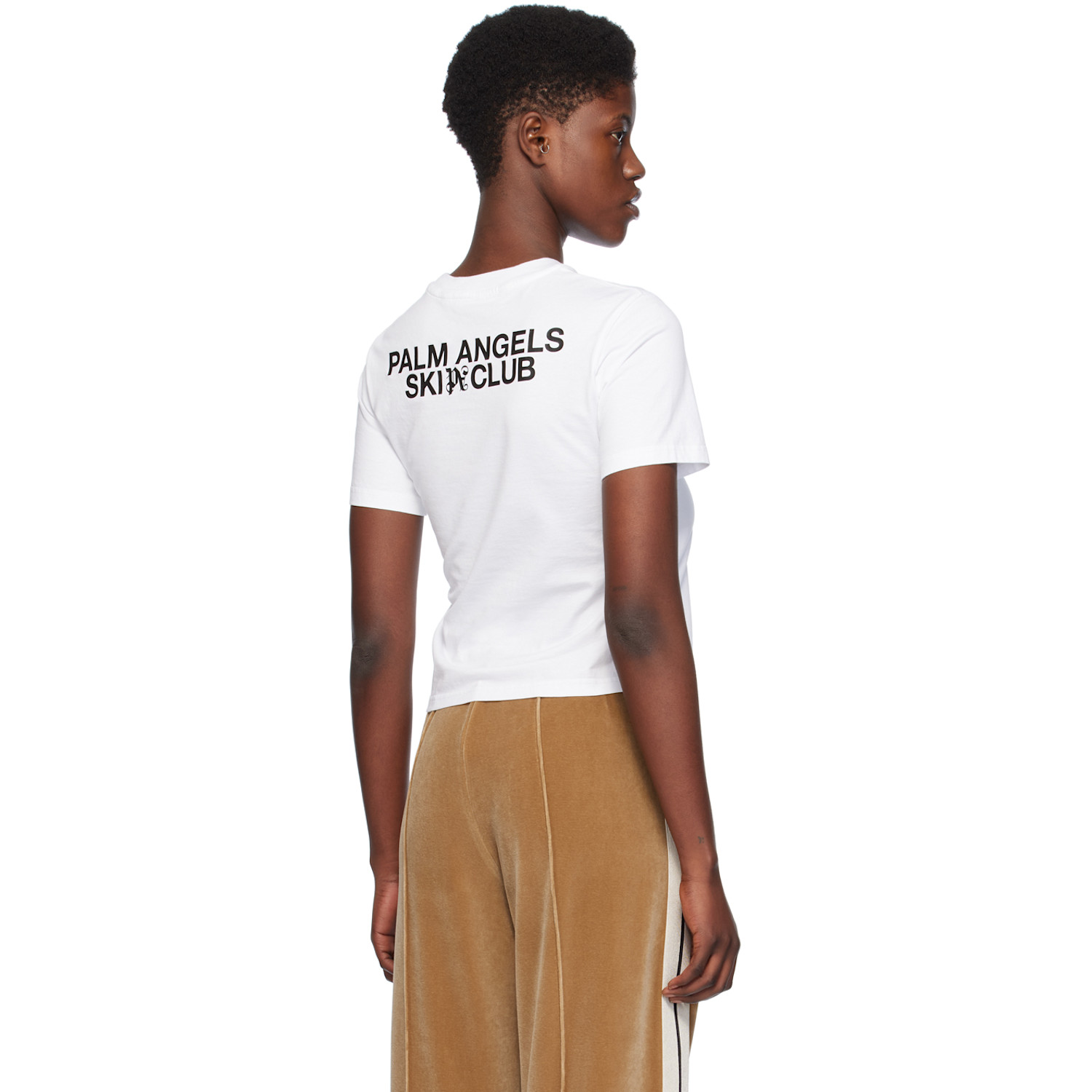  Palm Angels White 'ski Club' T-shirt 