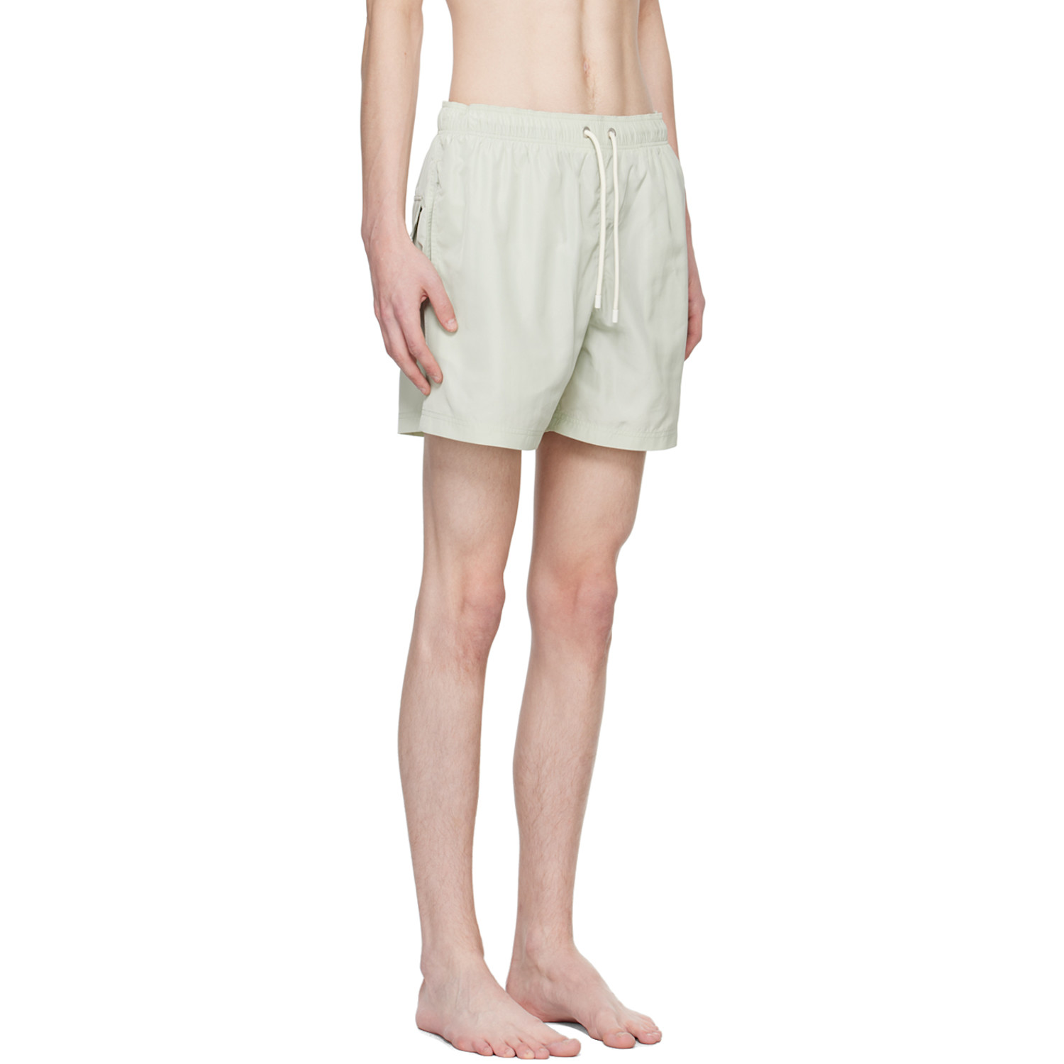  Palm Angels Green Embroidered Swim Shorts 