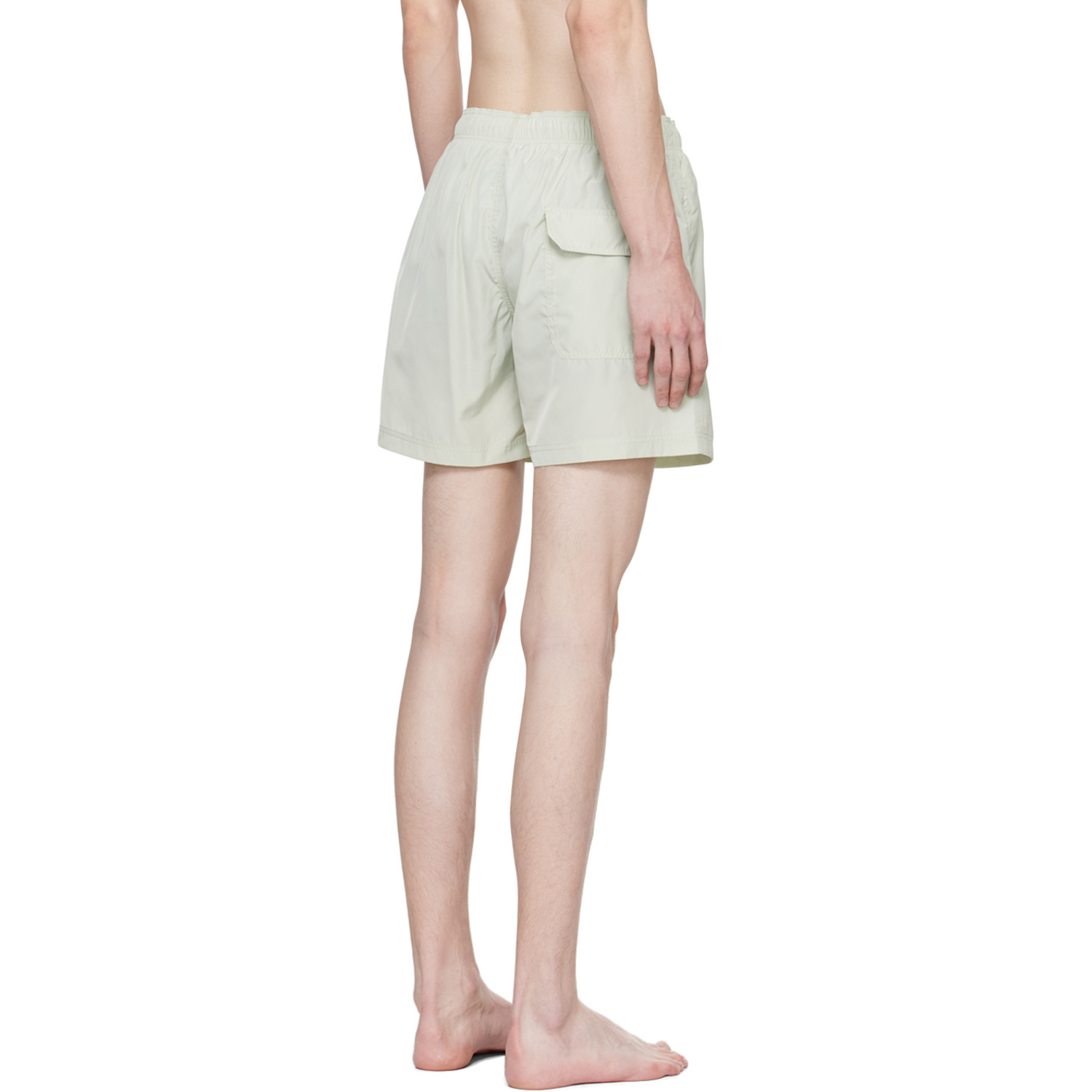  Palm Angels Green Embroidered Swim Shorts 