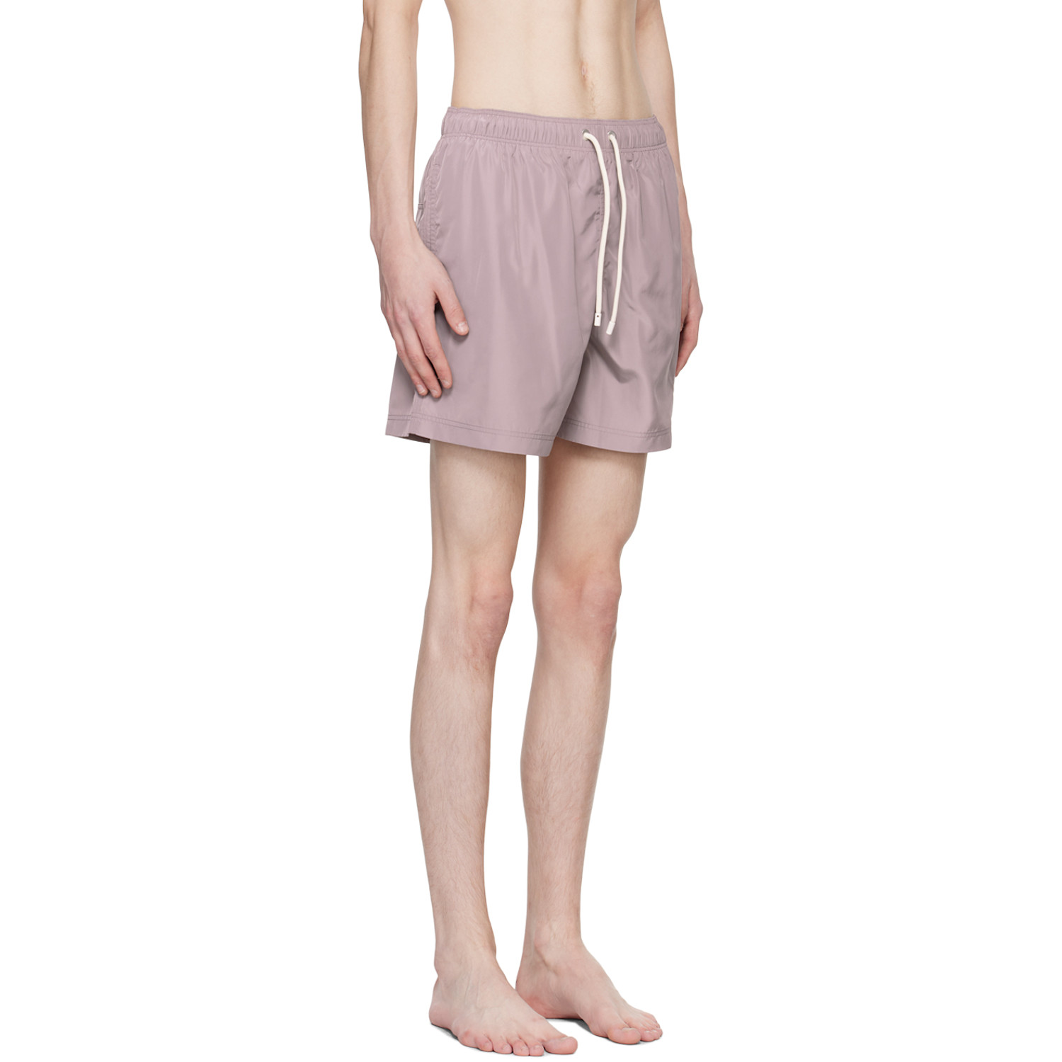  Palm Angels Purple Embroidered Swim Shorts 