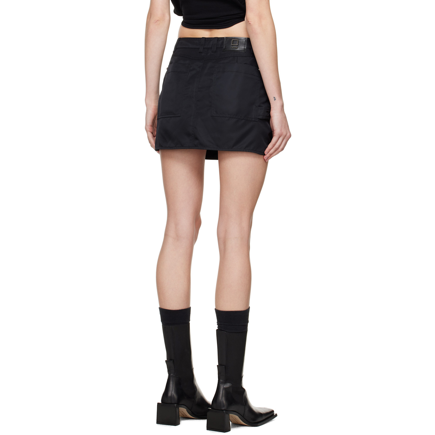  Wooyoungmi Black Wrap Miniskirt 
