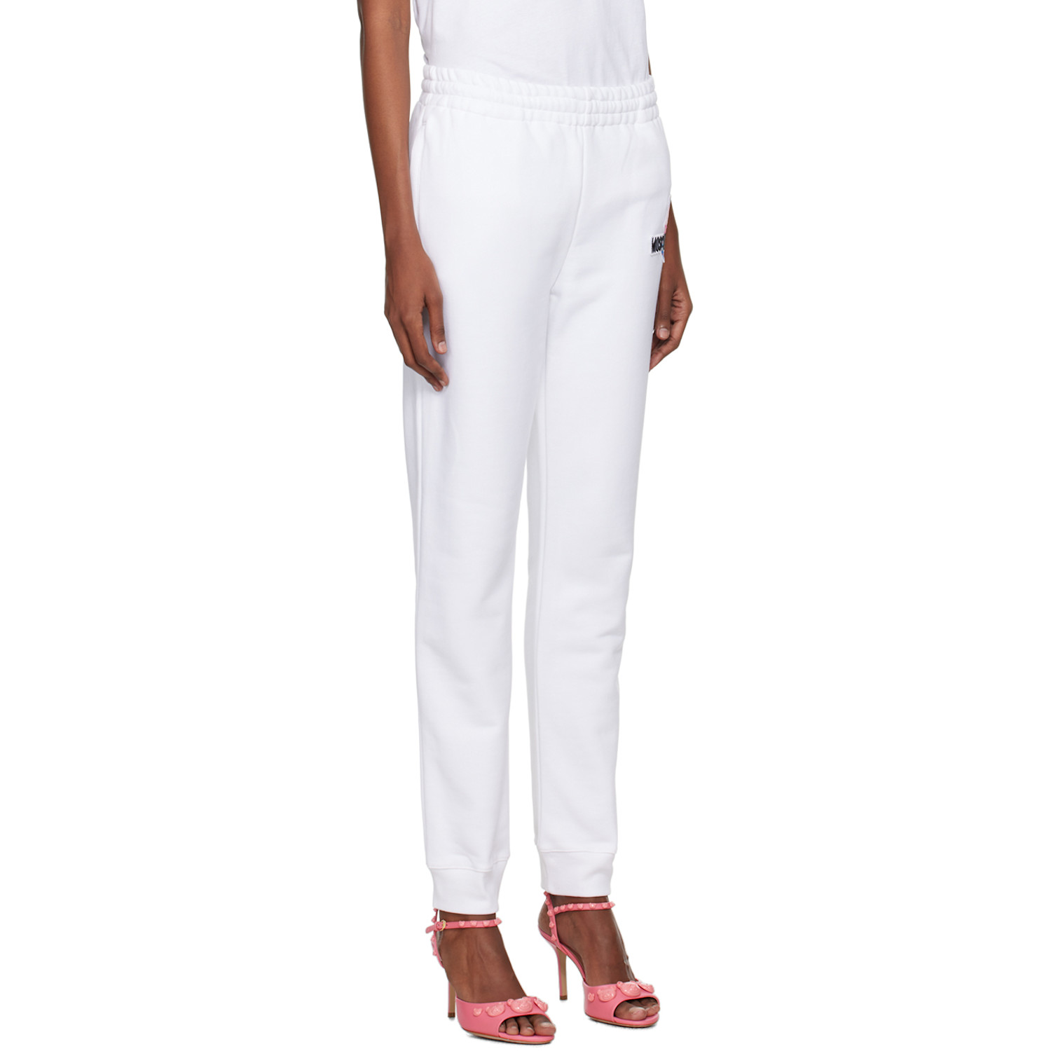  Moschino White Puzzle Bobble Lounge Pants 