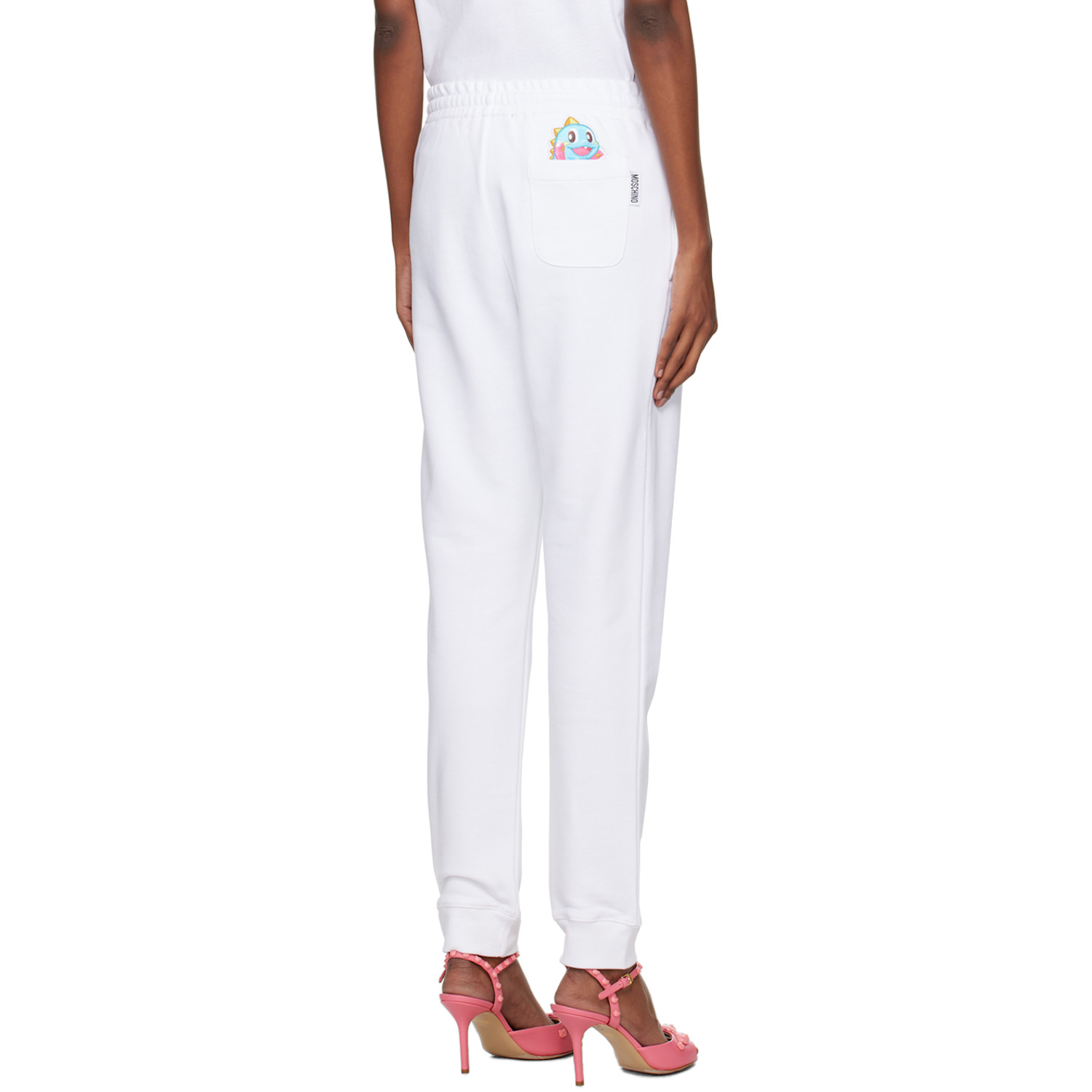  Moschino White Puzzle Bobble Lounge Pants 