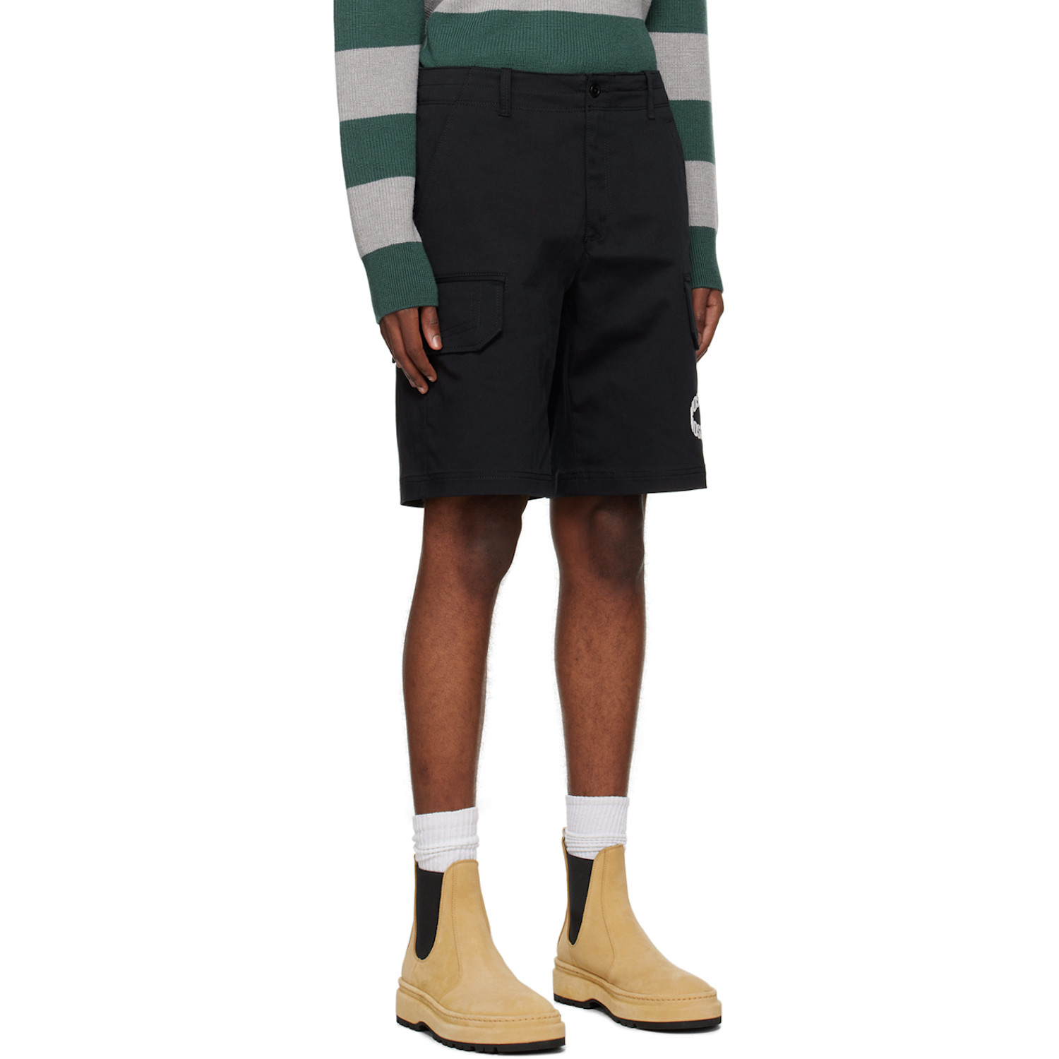  Moschino Black Loop Shorts 