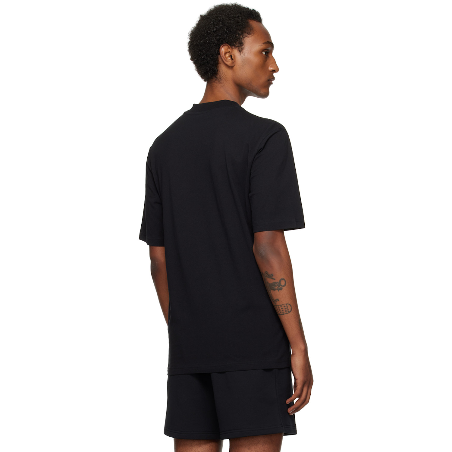  Moschino Black Embroidered T-shirt 