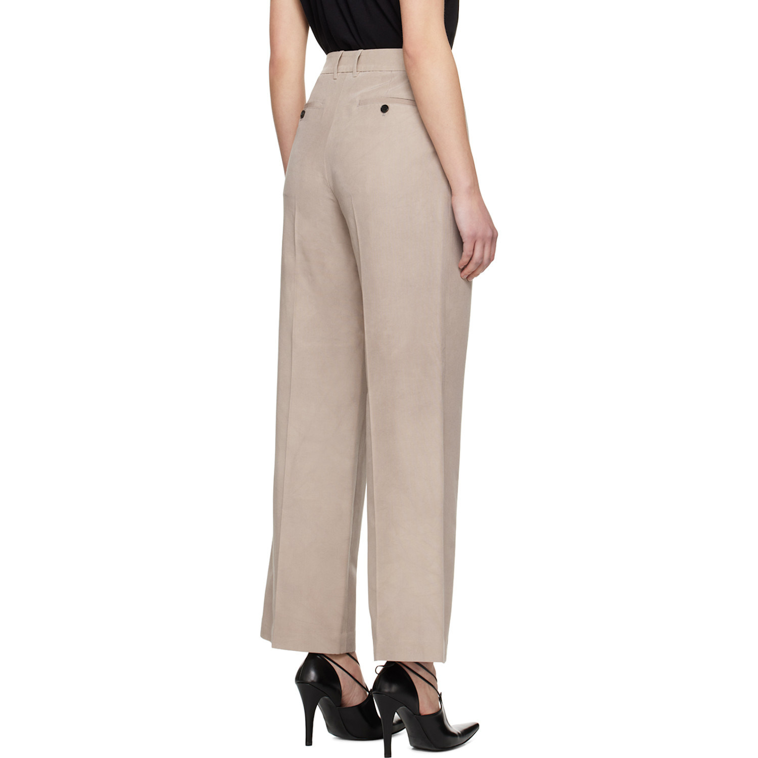  Umber Postpast Beige Creased Trousers 