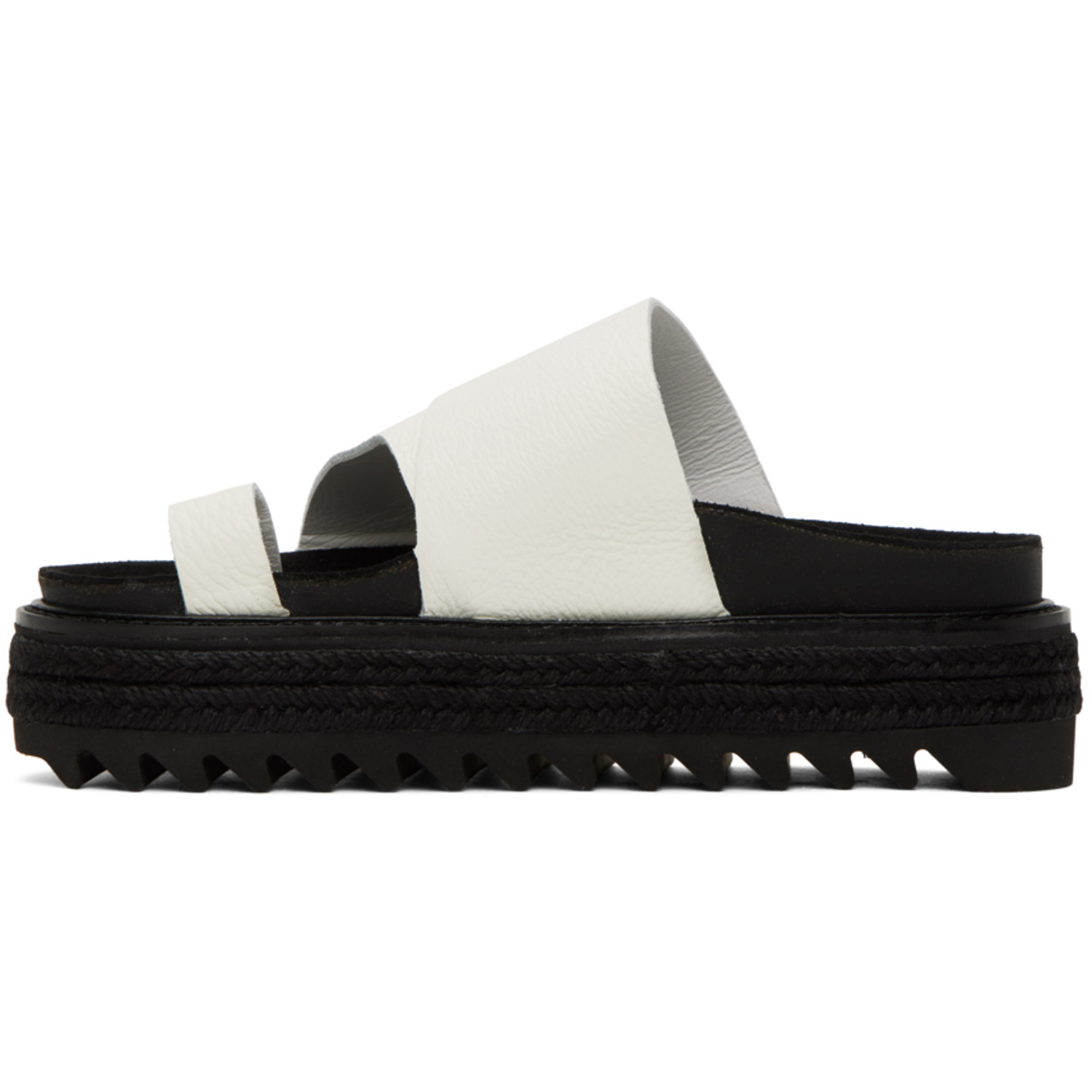  Y's White Thong Sandals 