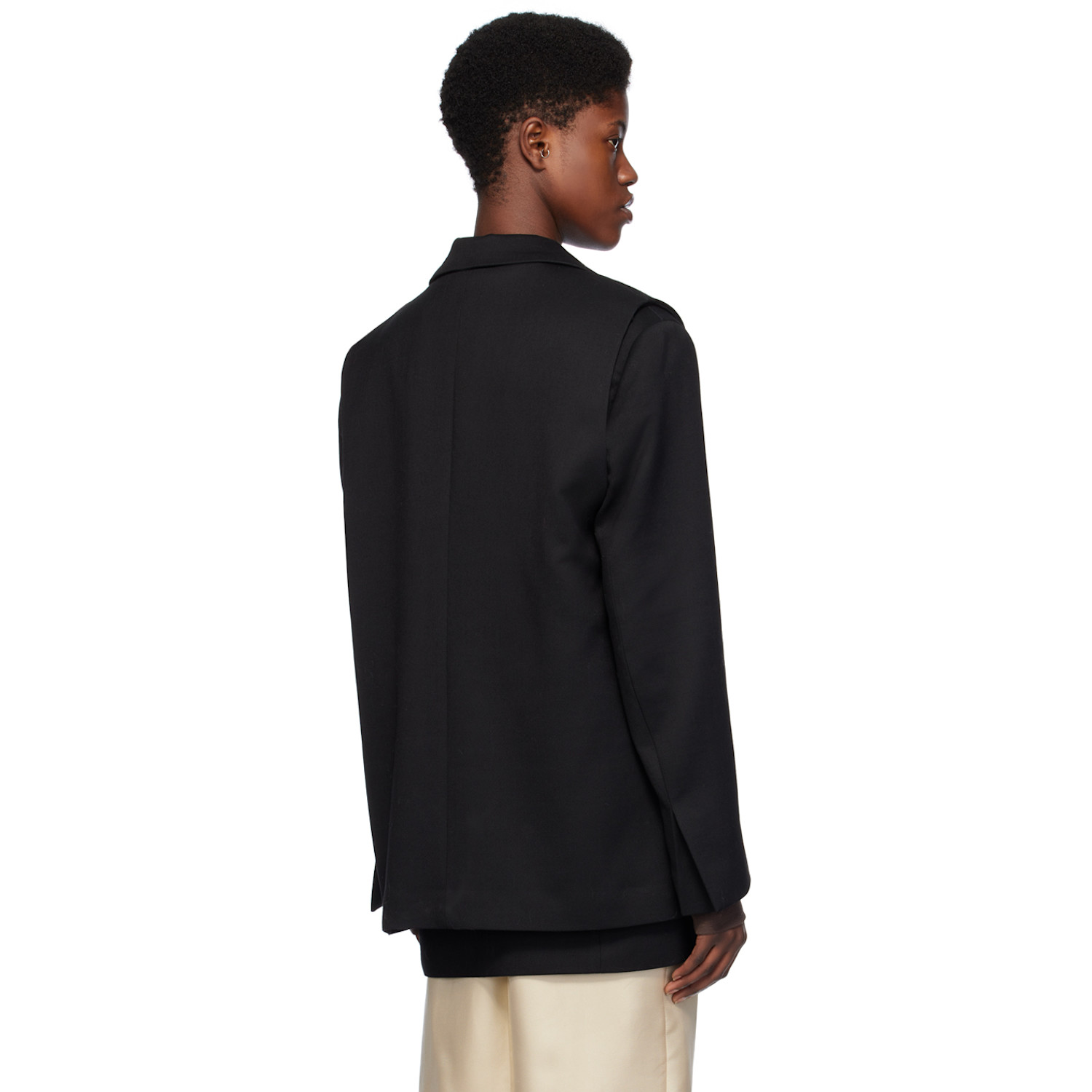  Bite Black Layered Blazer 