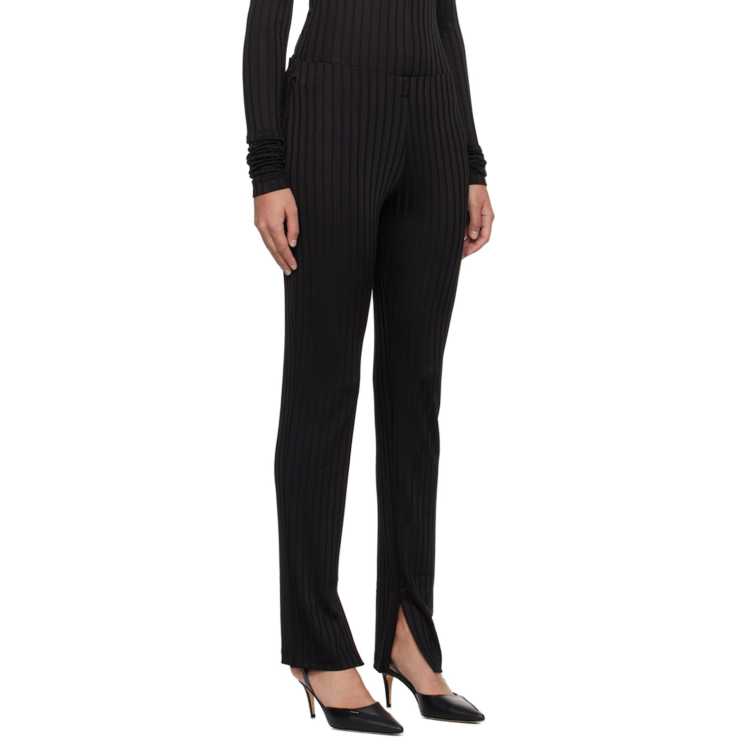  Bite Black Vented Trousers 
