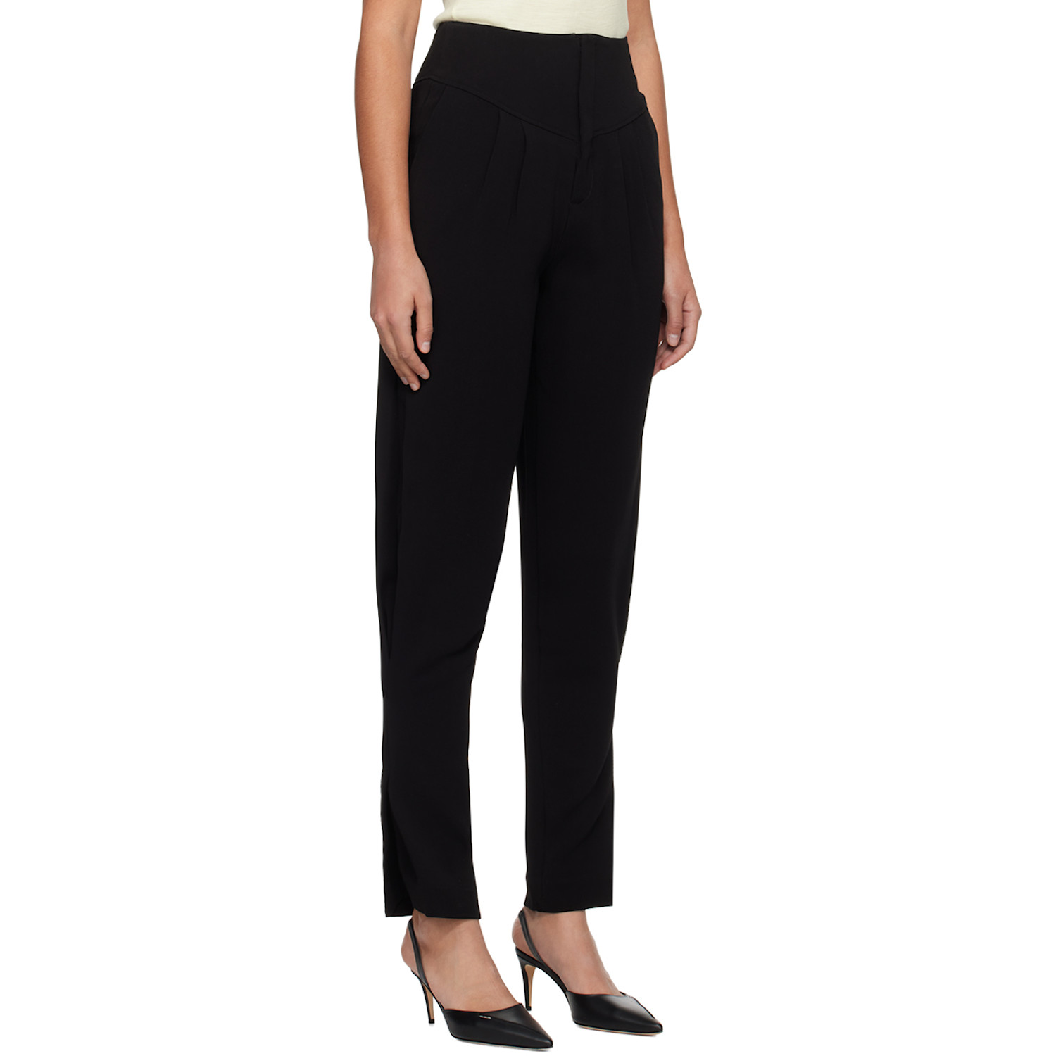  Bite Black Pleated Trousers 