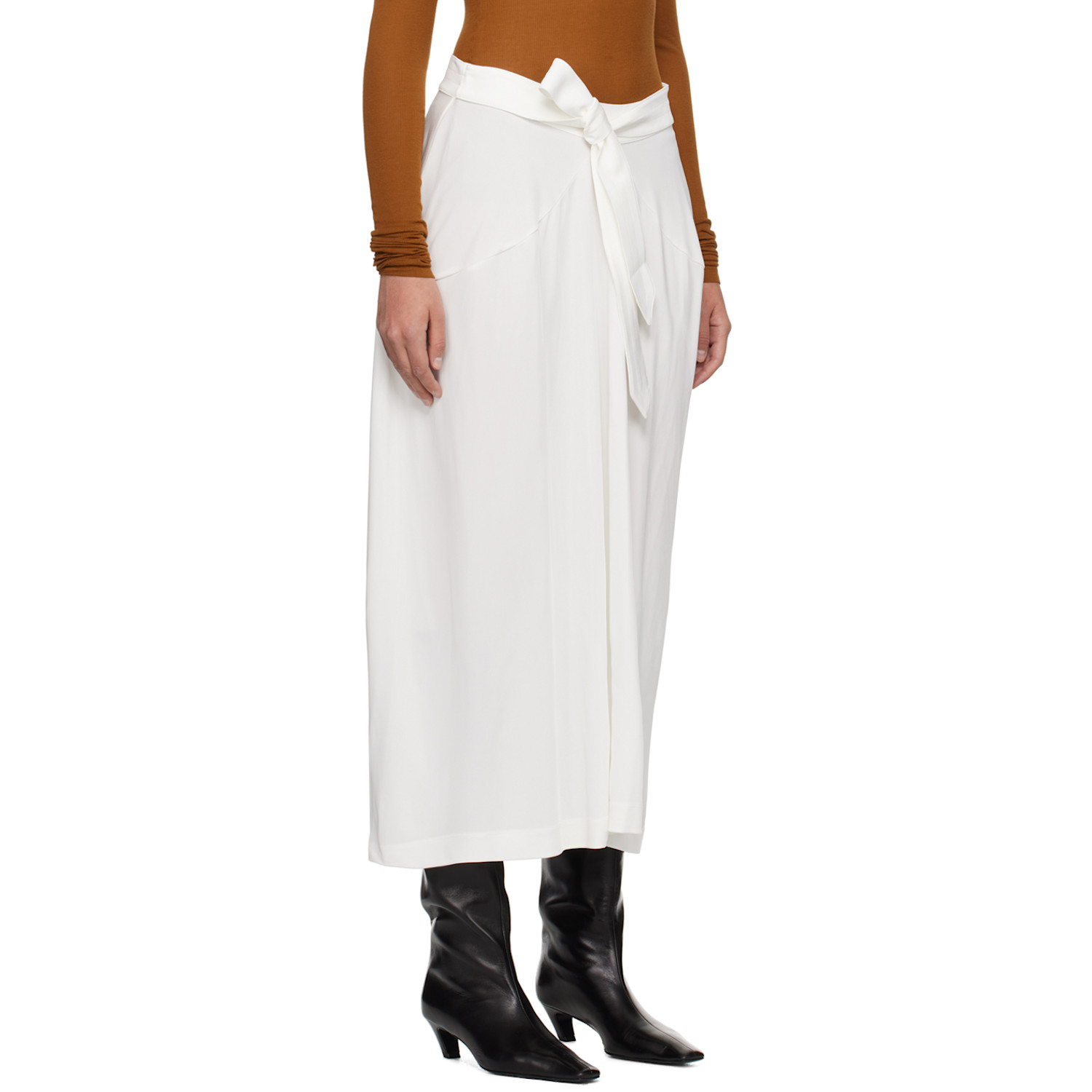  Bite White Strap Maxi Skirt 