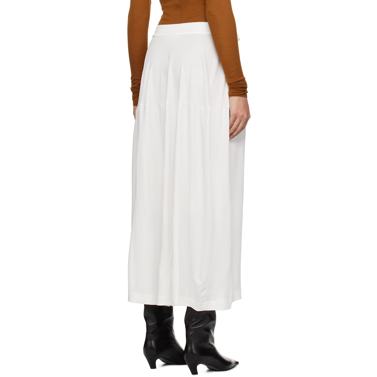  Bite White Strap Maxi Skirt 