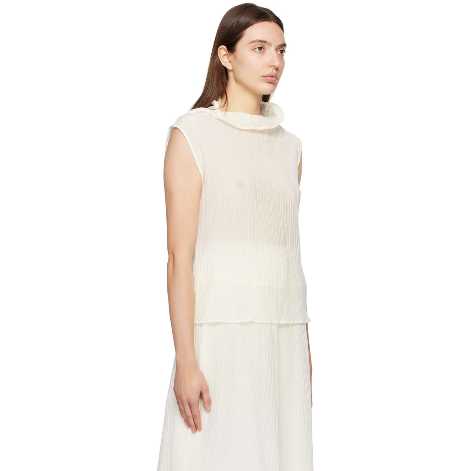  Bite Off-white Parchment Top 
