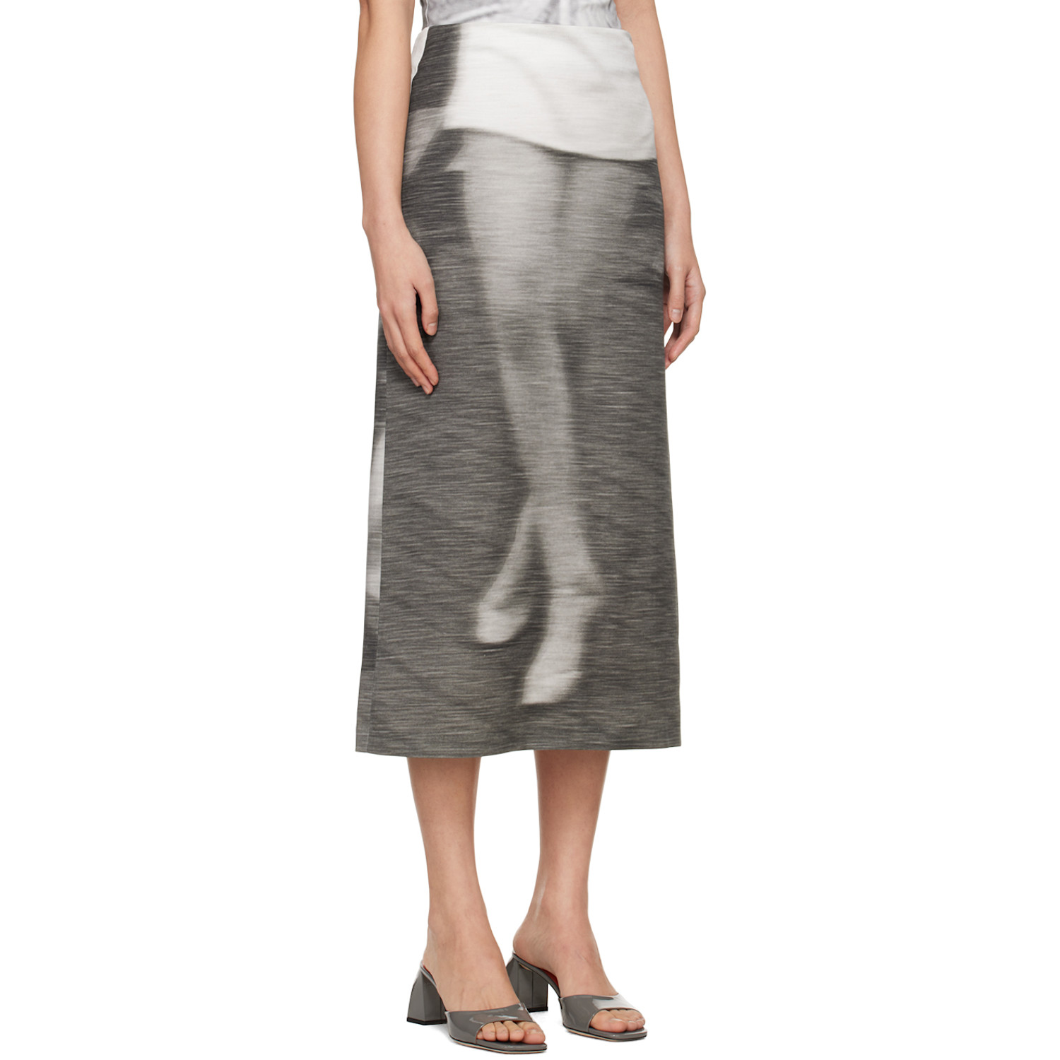  Elliss Gray Dancing Midi Skirt 