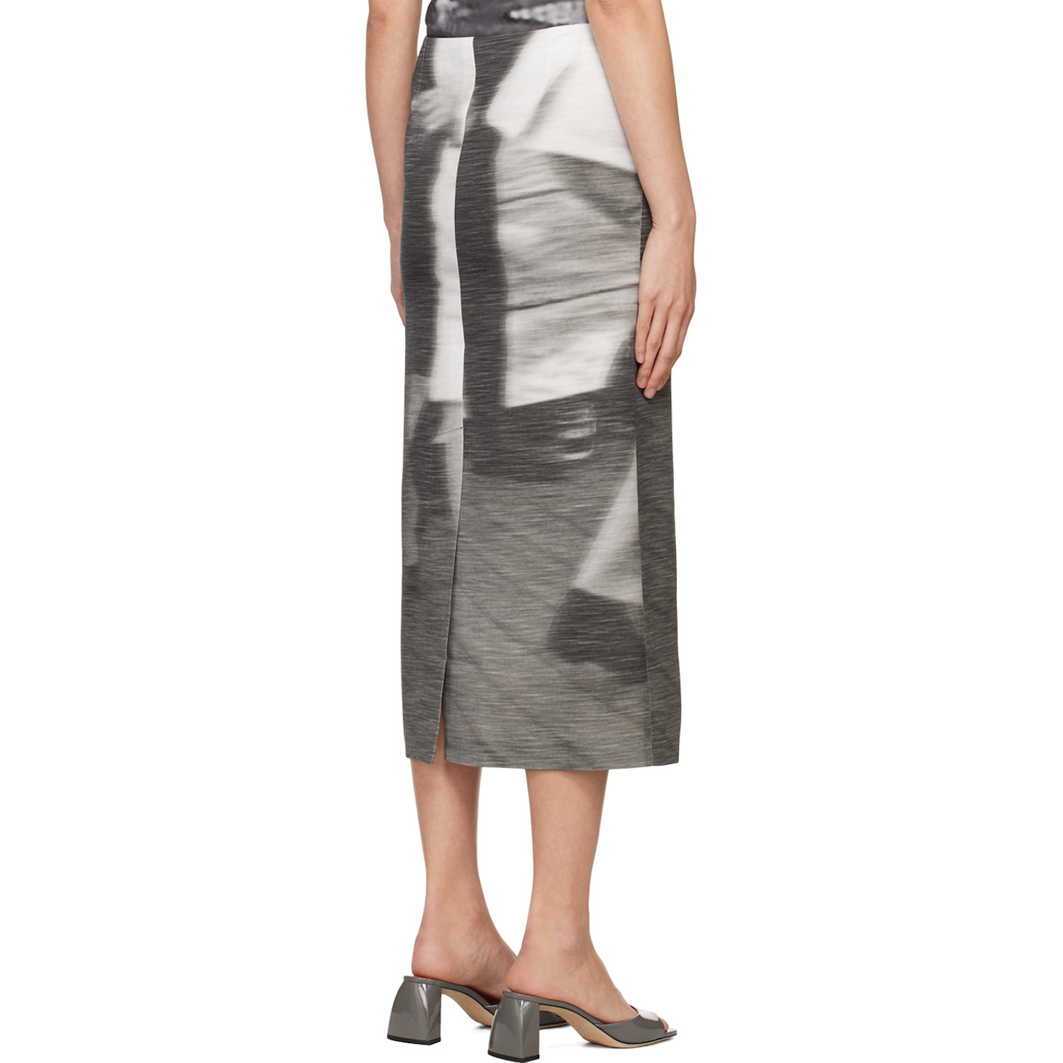 Elliss Gray Dancing Midi Skirt 