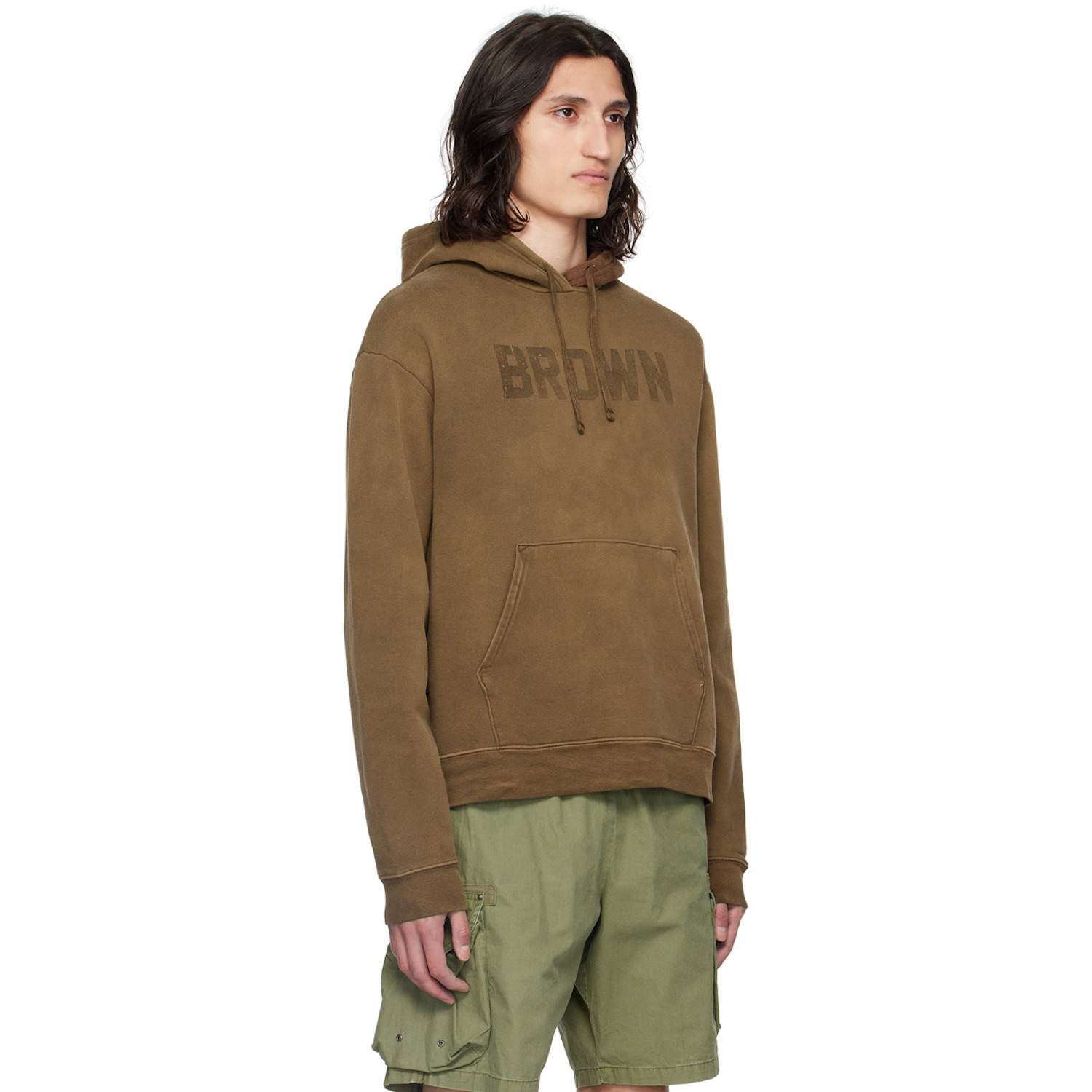  John Elliott Brown Rush Hoodie 