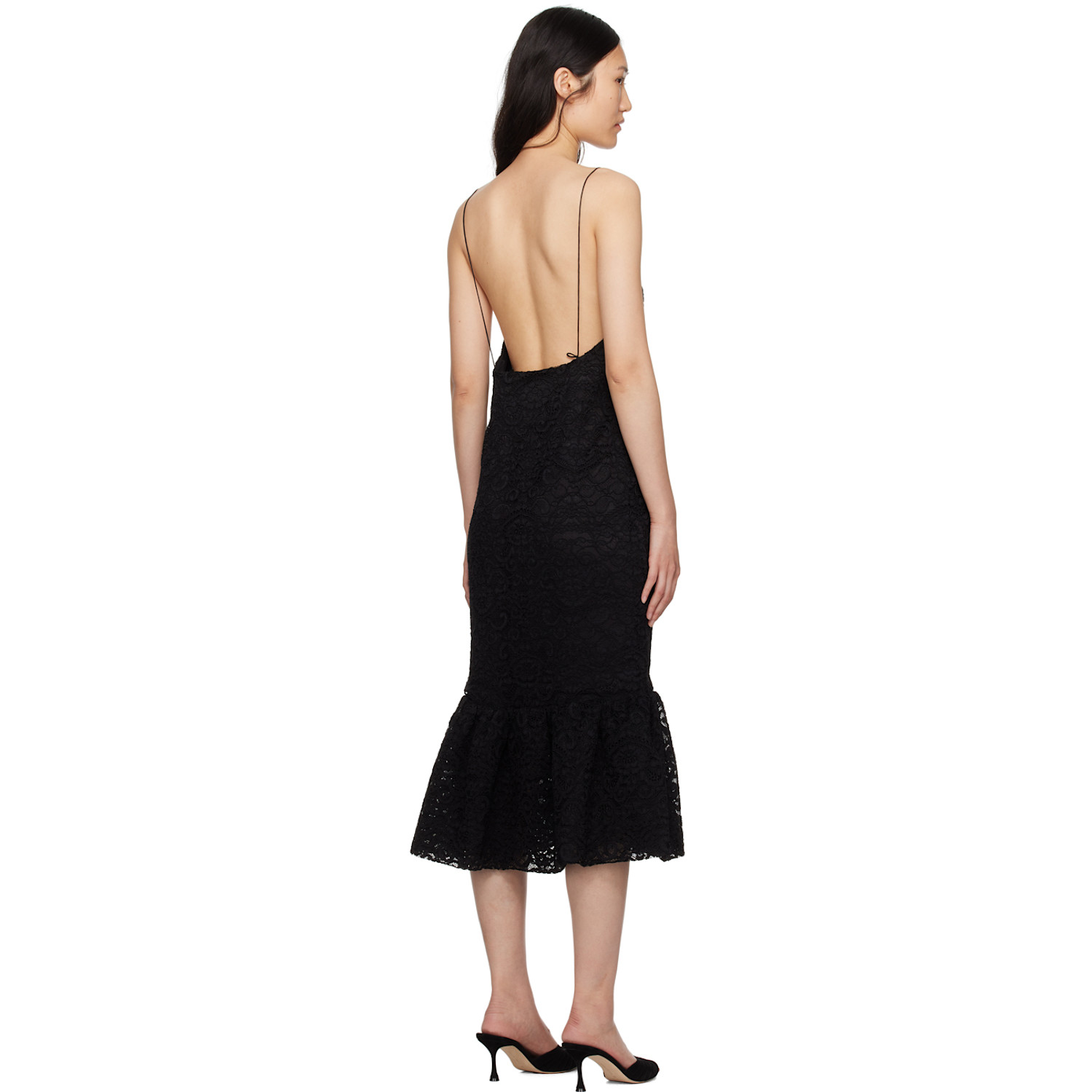  Interior Black 'the Esther' Midi Dress 