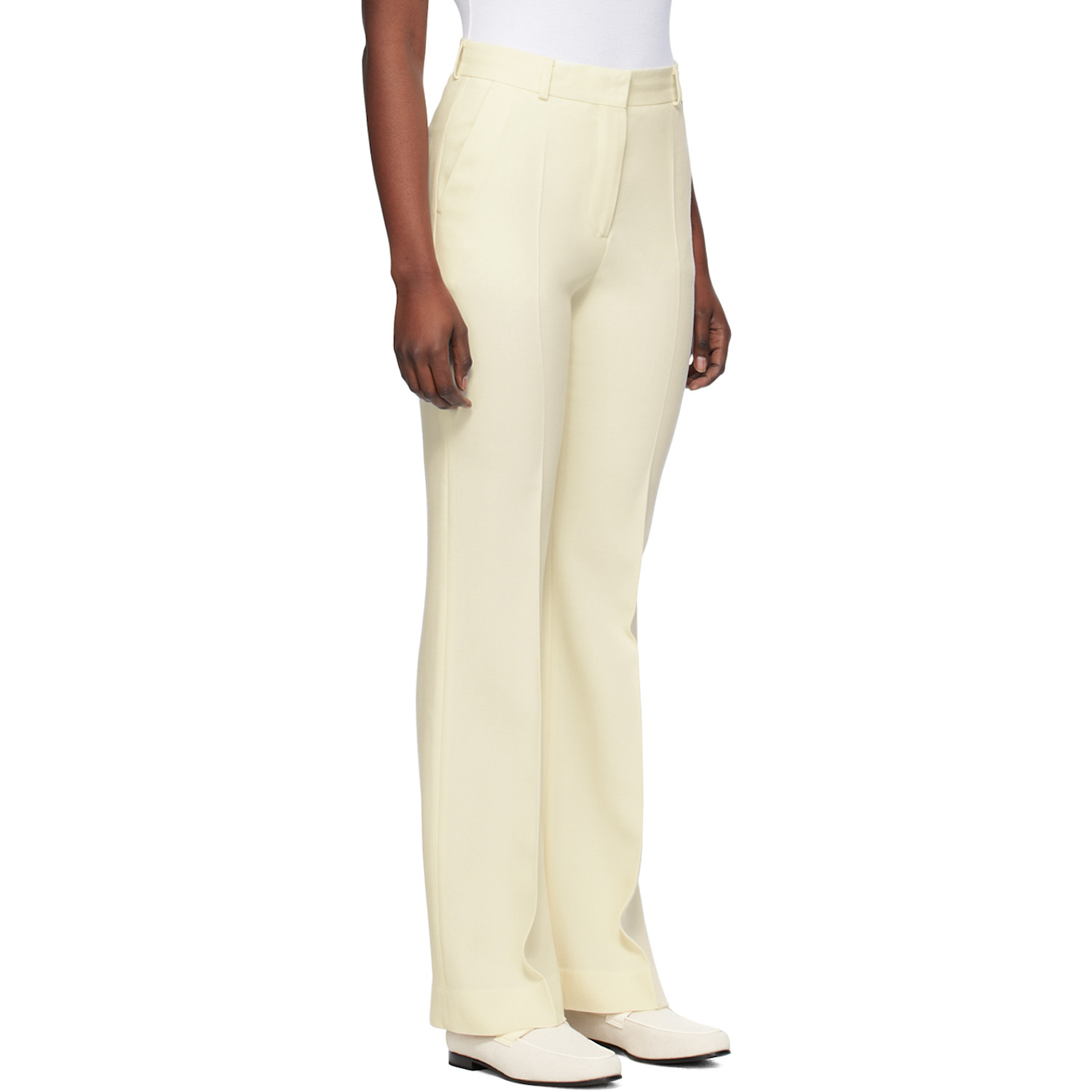  Toteme Off-white Evening Trousers 