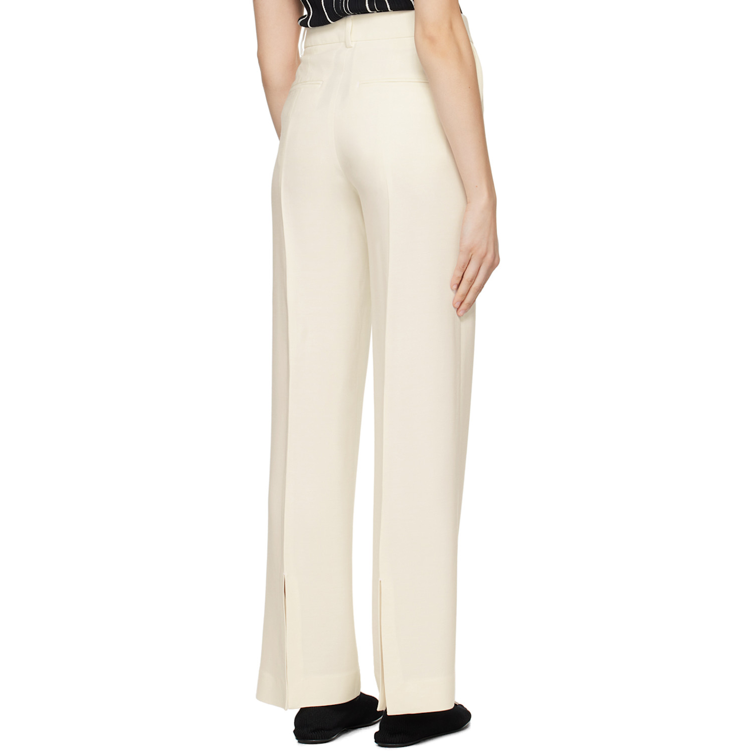  Toteme White Relaxed-fit Trousers 