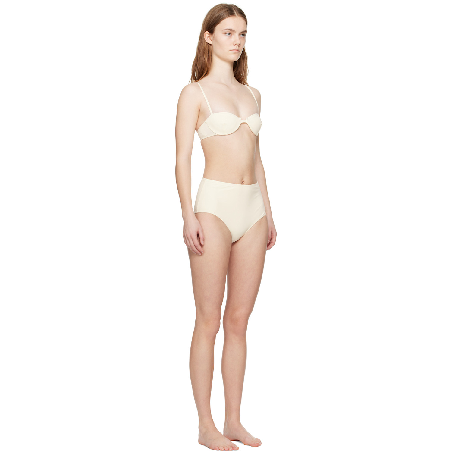  Toteme Off White Sweetheart Neck Bikini 