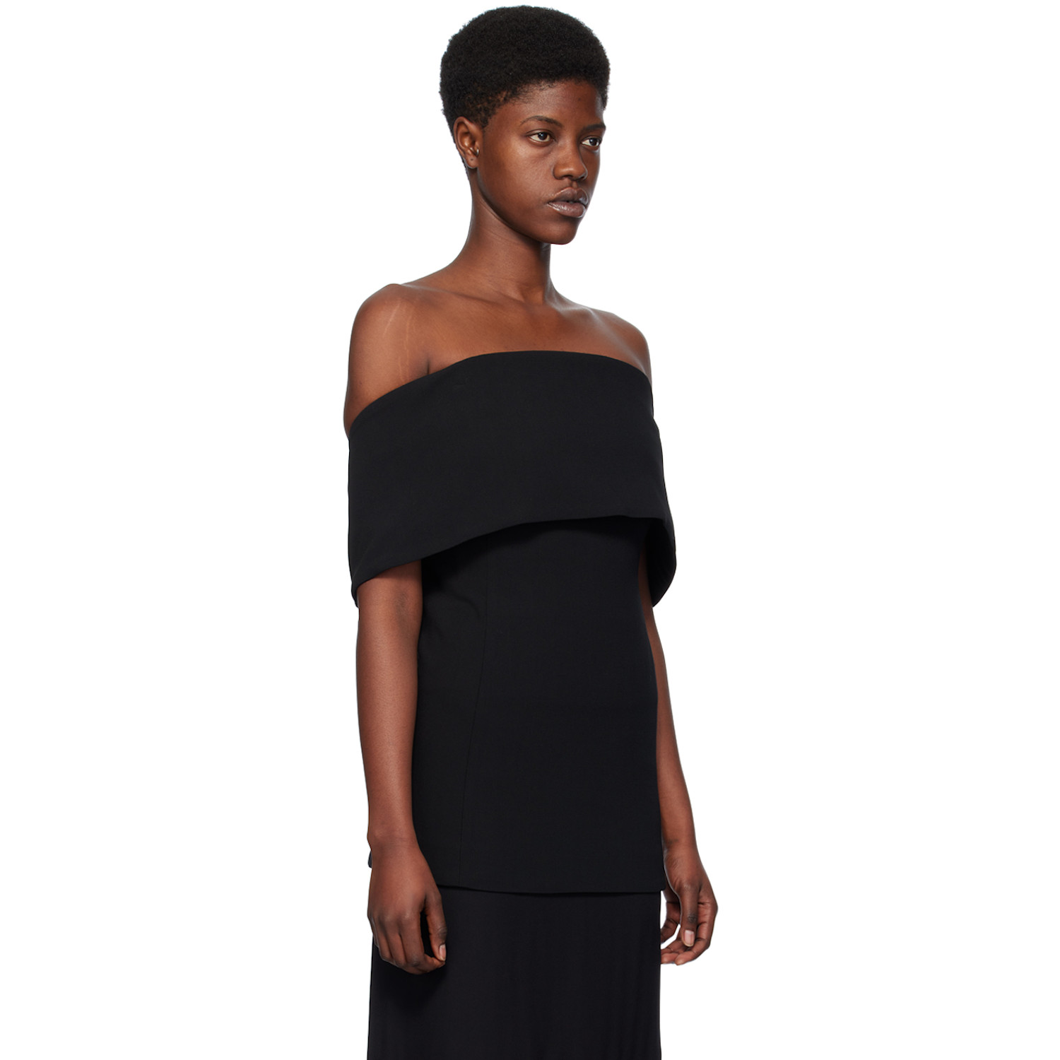  Toteme Black Off-the-shoulder Top 