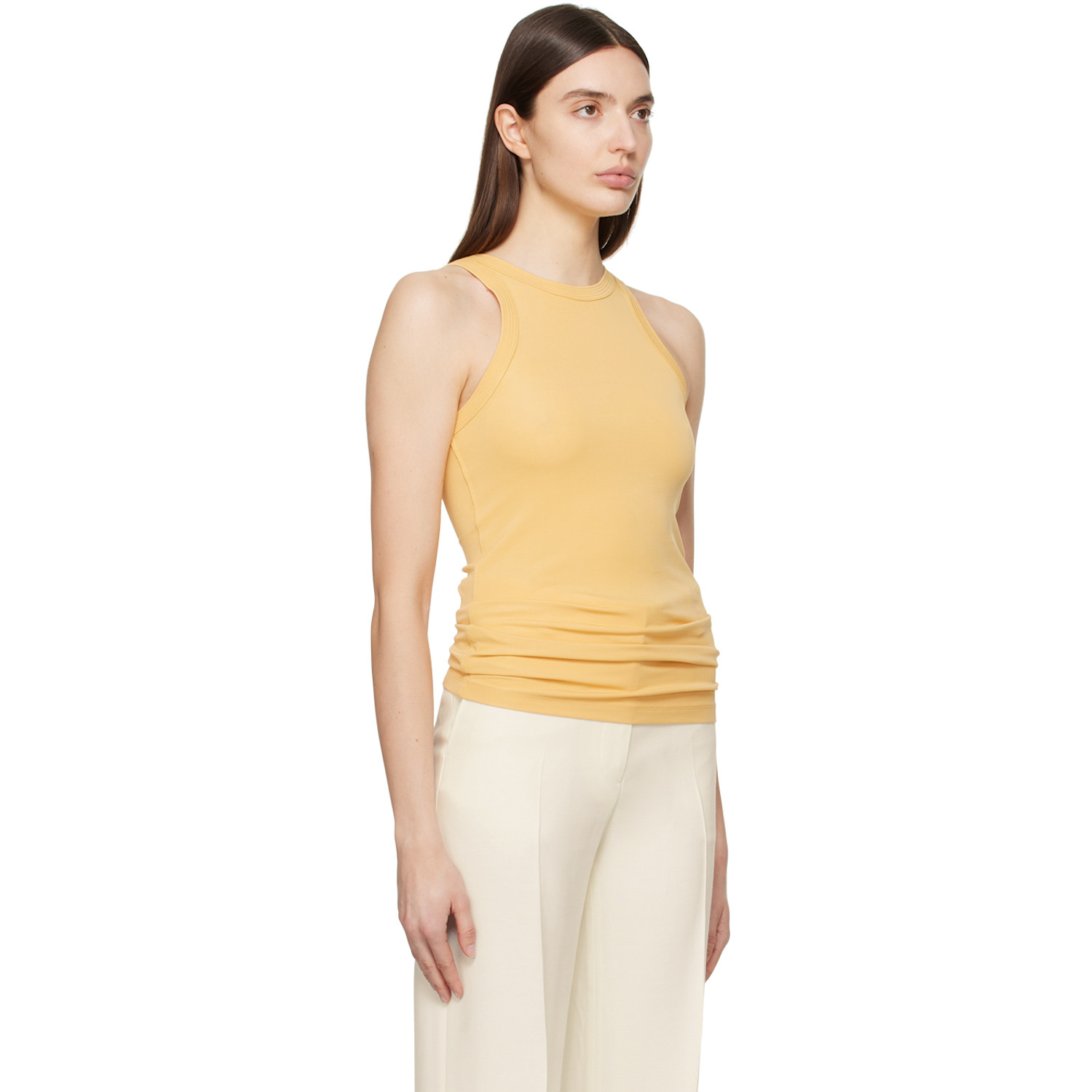  Toteme Yellow Fluid Tank Top 