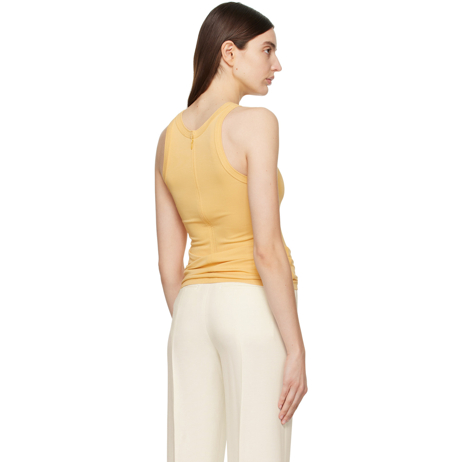 Toteme Yellow Fluid Tank Top 