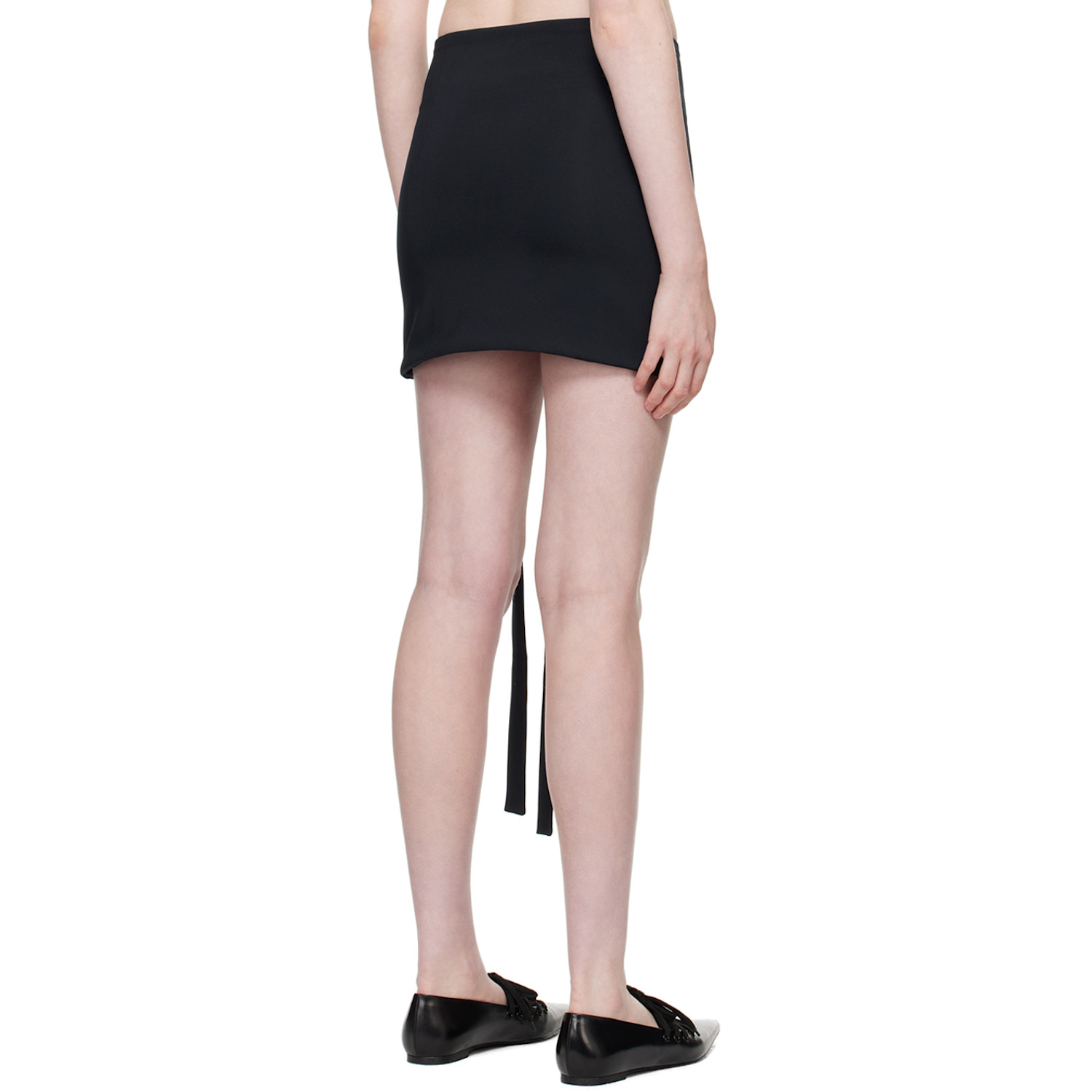  Jade Cropper Navy Button Miniskirt 