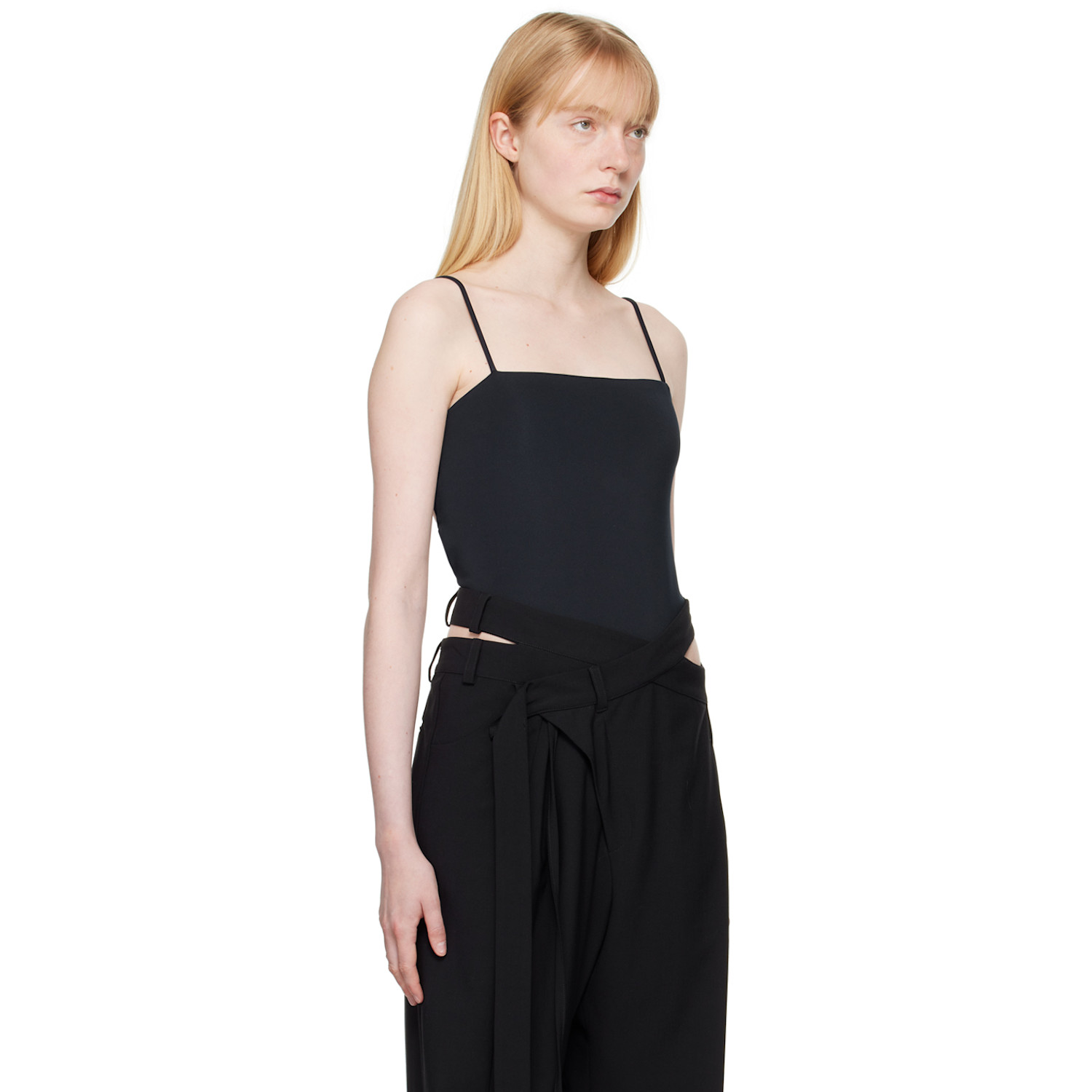  Jade Cropper Black Open Back Bodysuit 