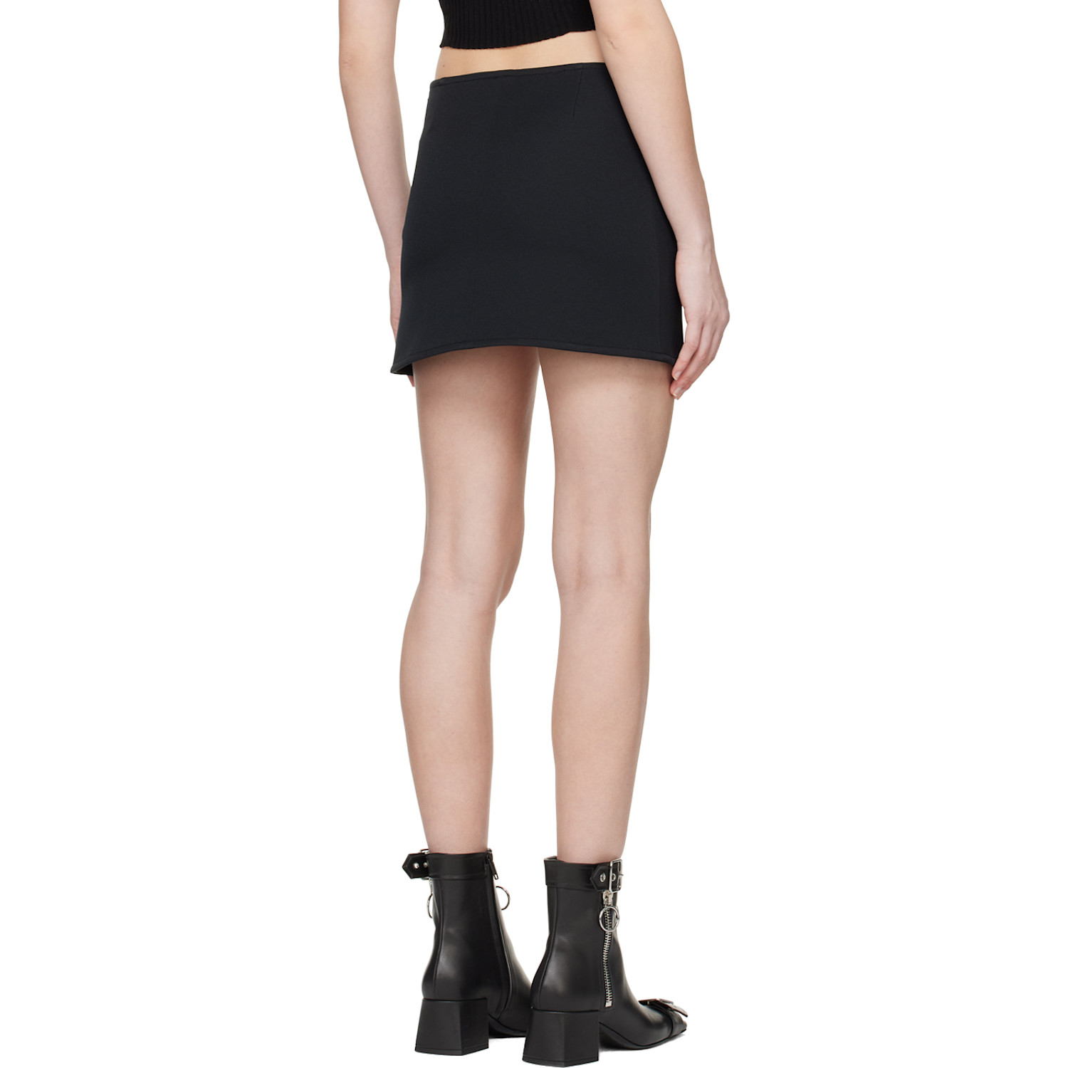 Courrèges Black Ellipse Miniskirt 