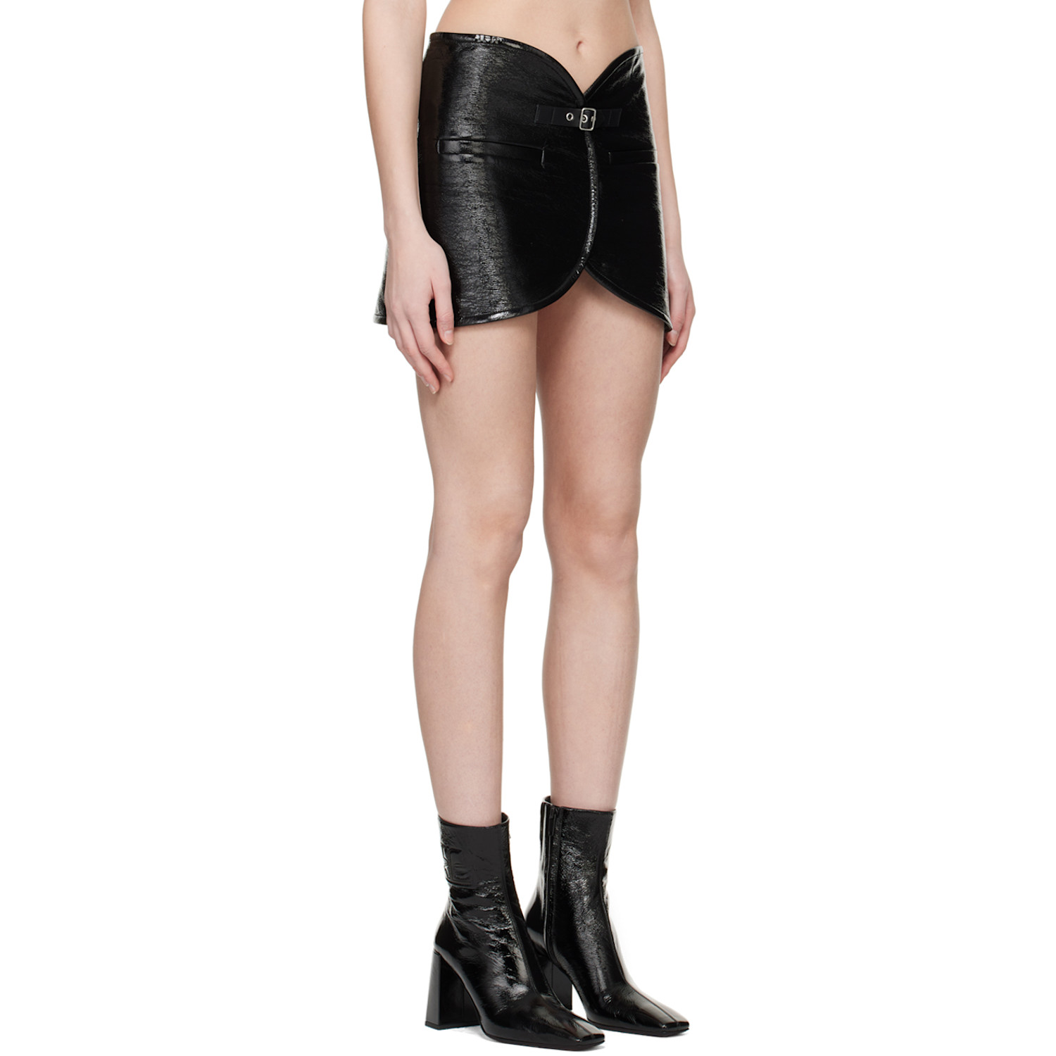  Courrèges Black Ellipse Miniskirt 