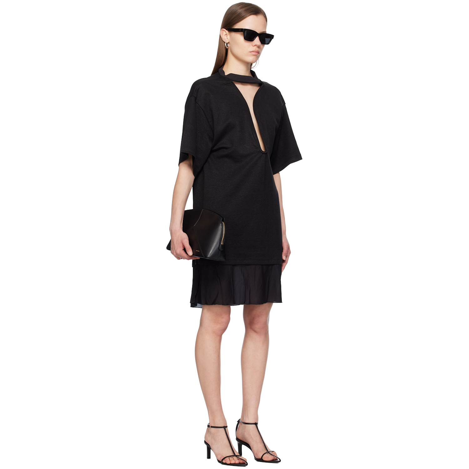 Victoria Beckham Black Cutout Minidress 