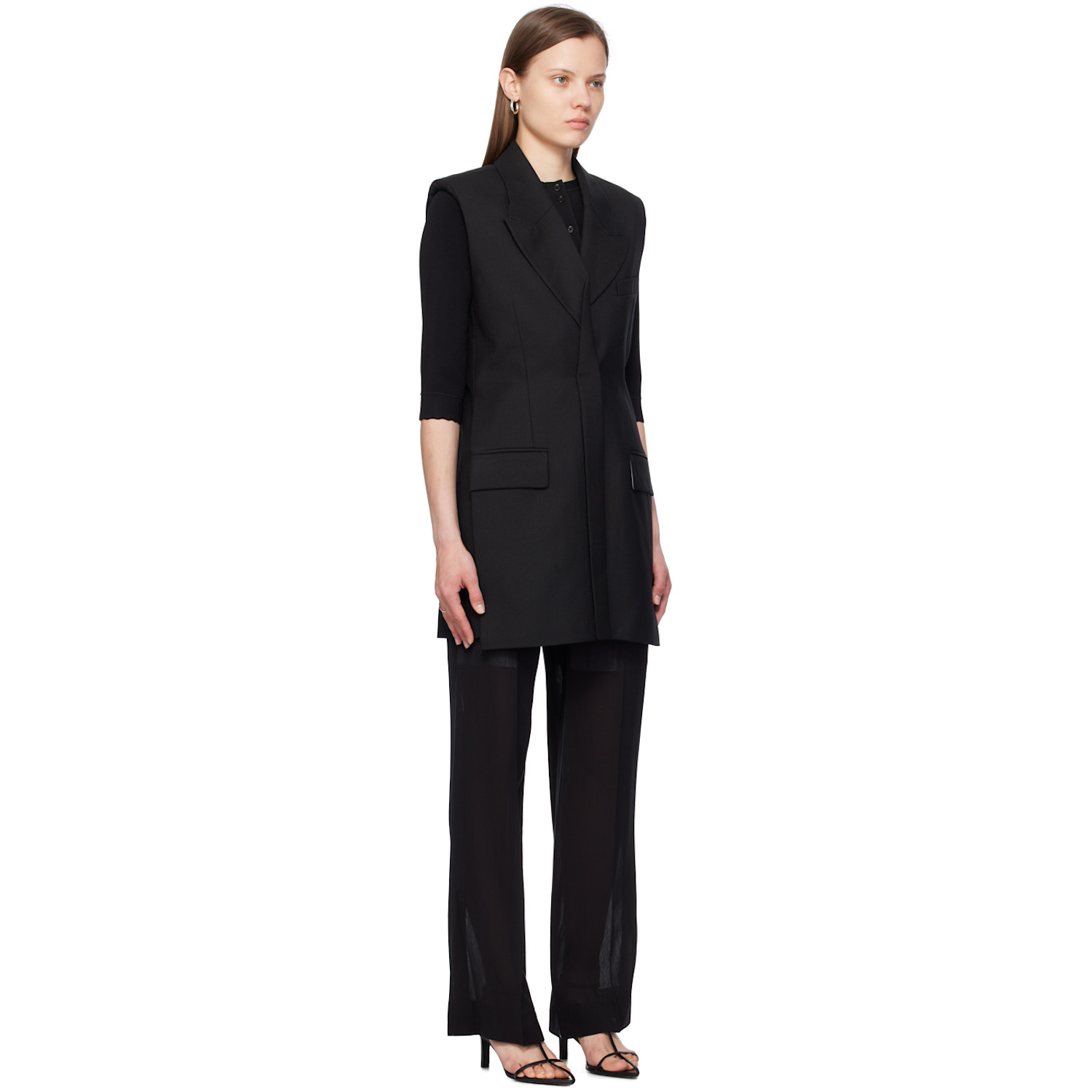  Victoria Beckham Black Tailored Minidress 