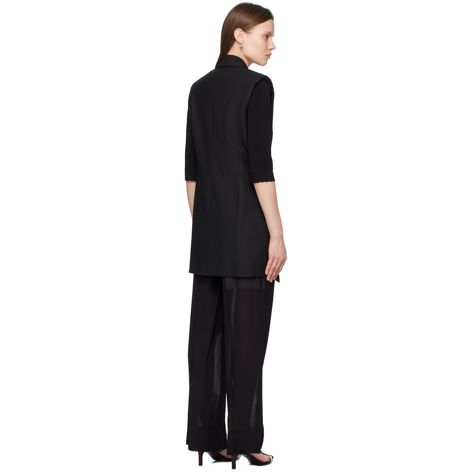  Victoria Beckham Black Tailored Minidress 