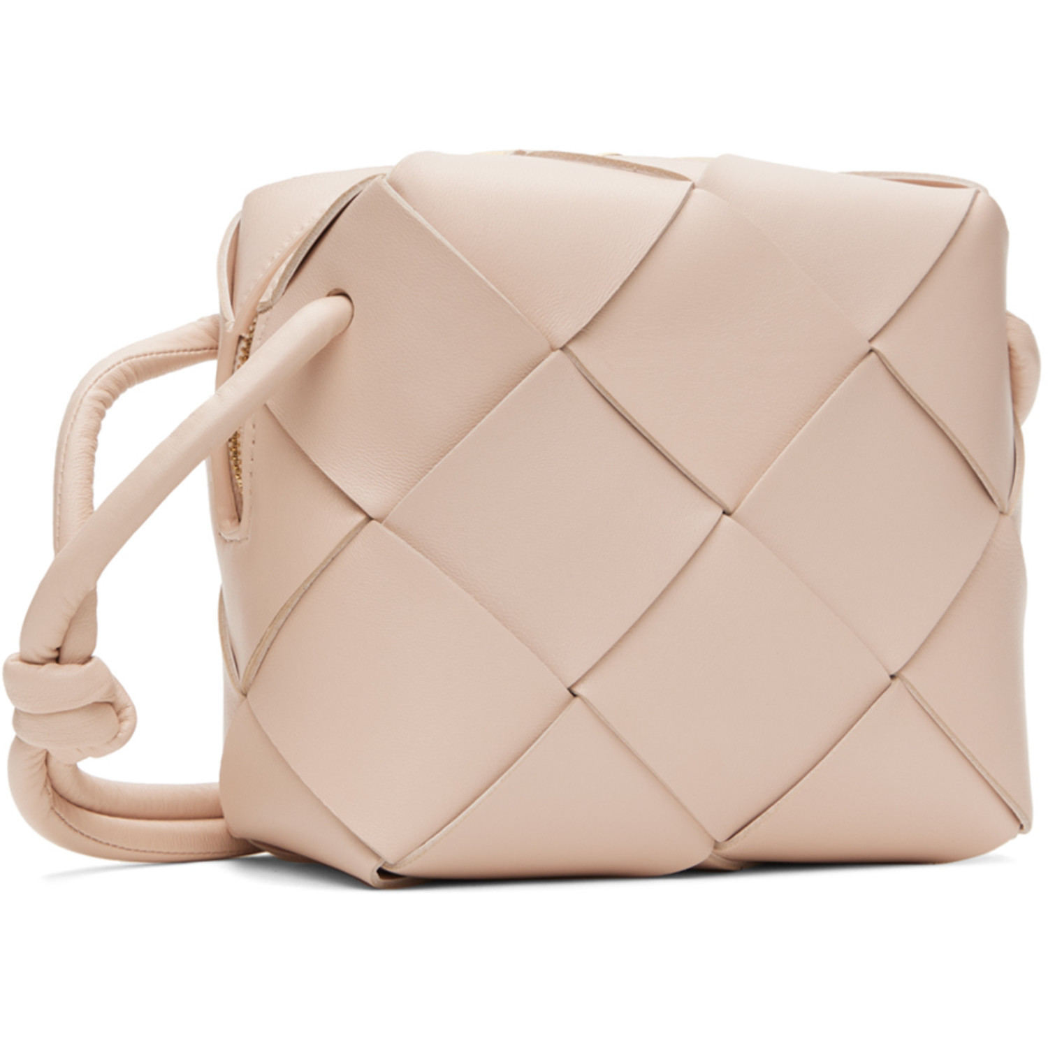  Bottega Veneta Pink Mini Cassette Camera Bag 