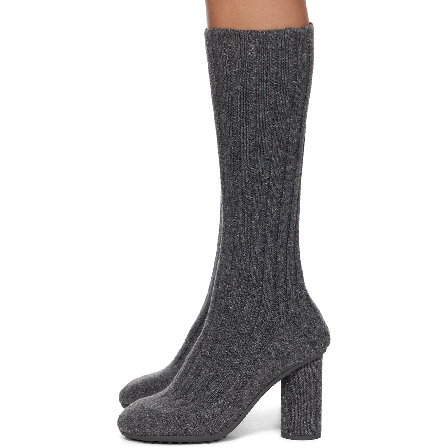  Bottega Veneta Gray Atomic Boots 