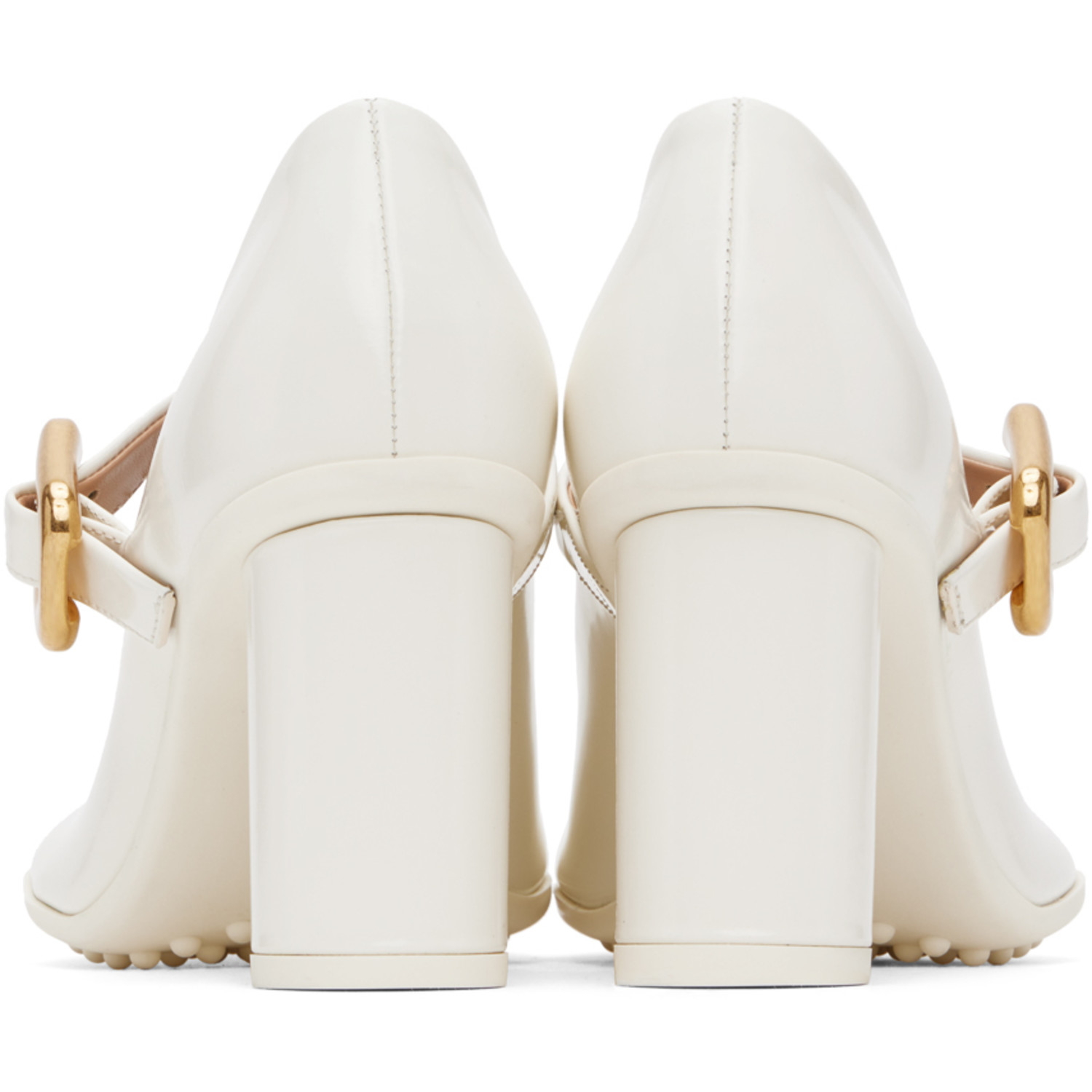  Bottega Veneta White Atomic Pumps 