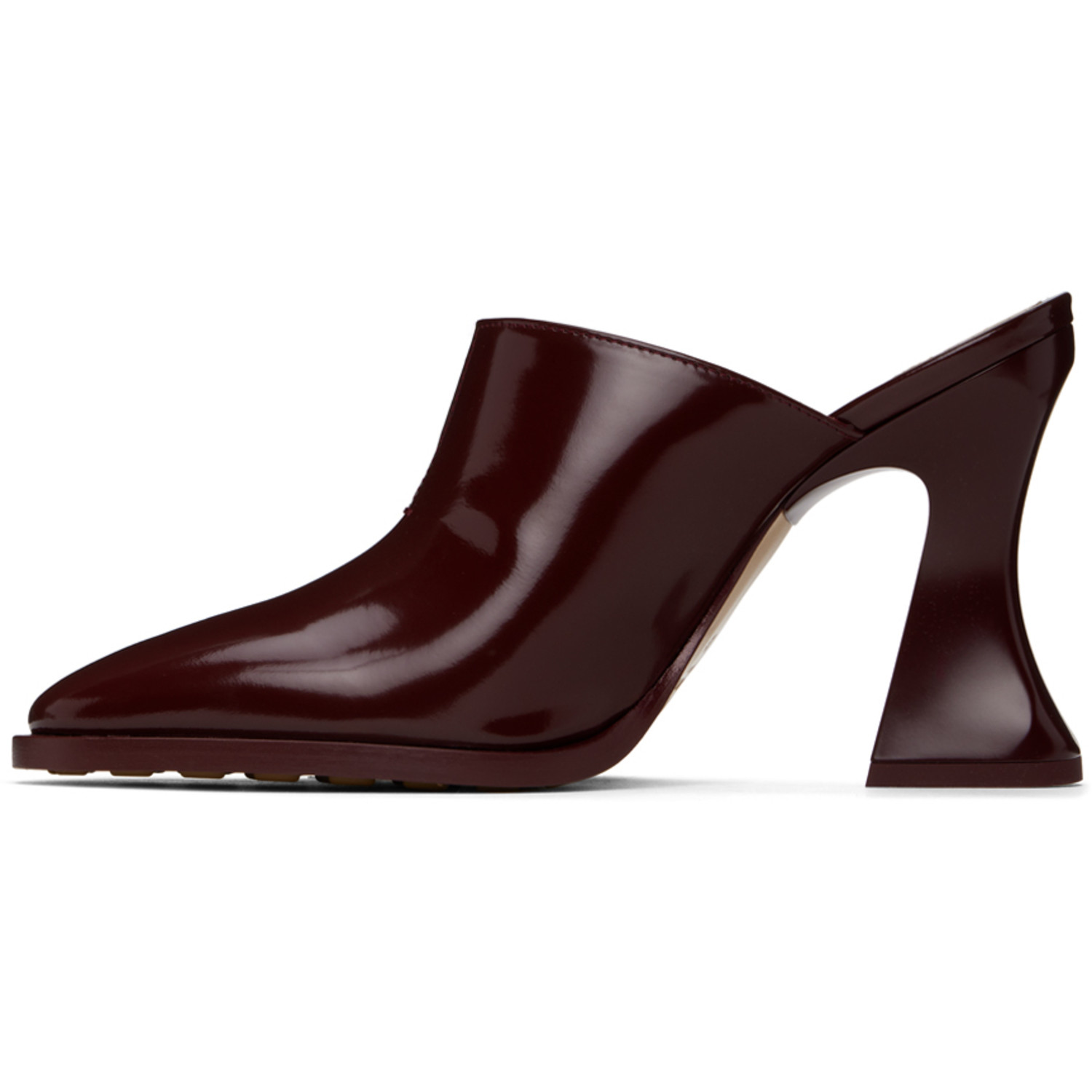  Bottega Veneta Burgundy Cha-cha Mules 