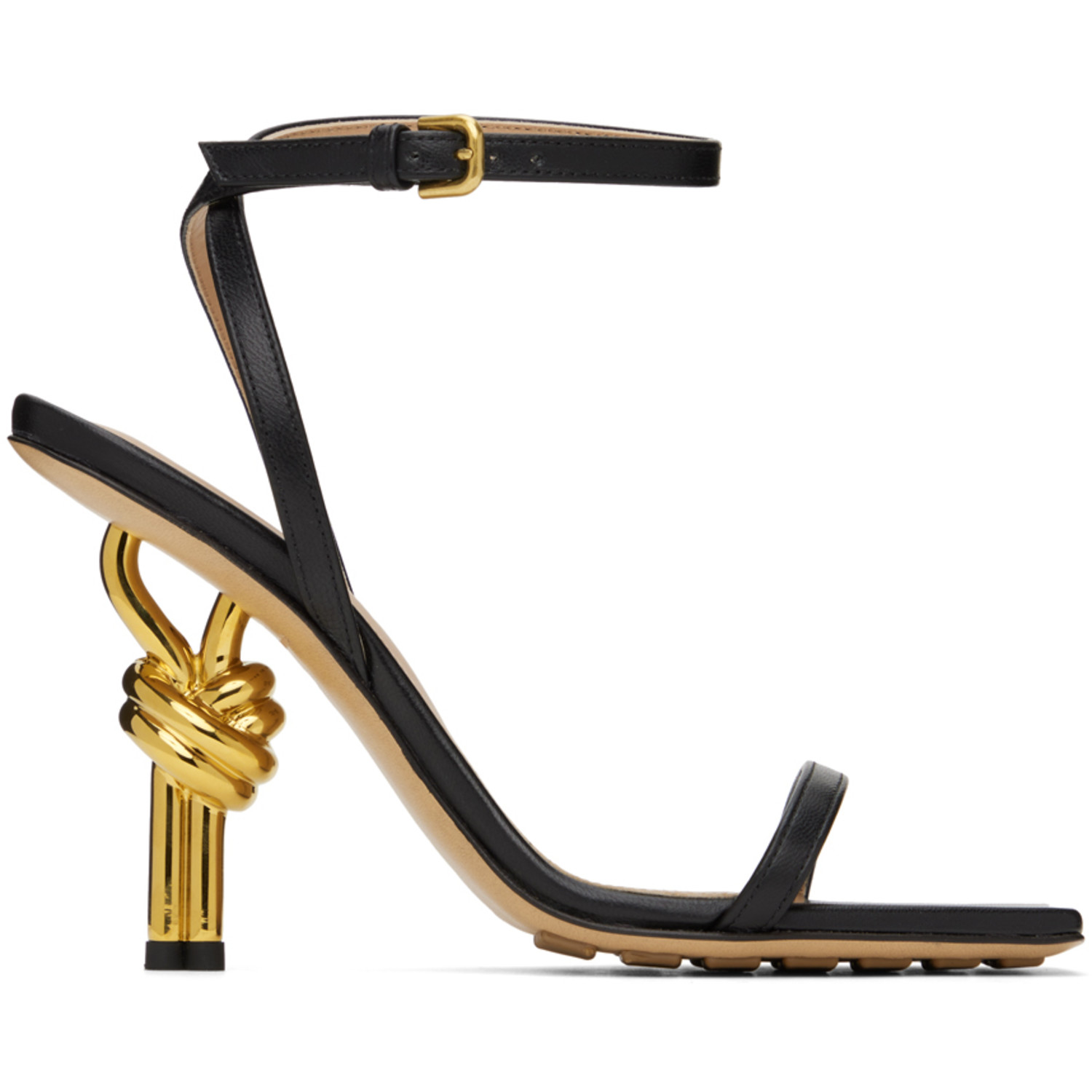 Bottega Veneta Black Knot Sandals