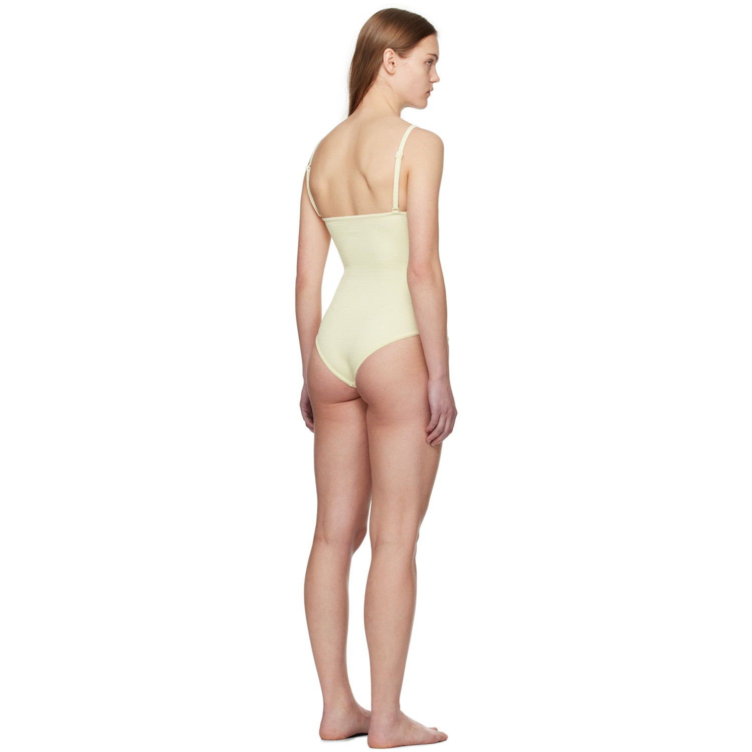 Bottega Veneta Off-white Textured Bodysuit 