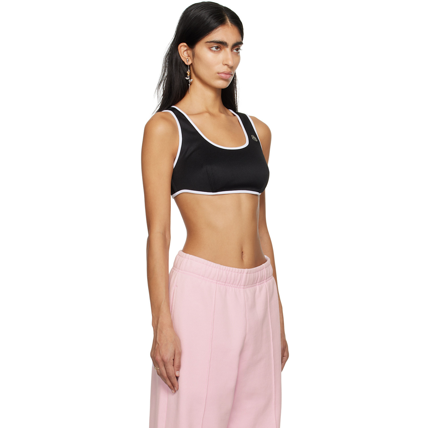  Ambush Black Lace Up Camisole 