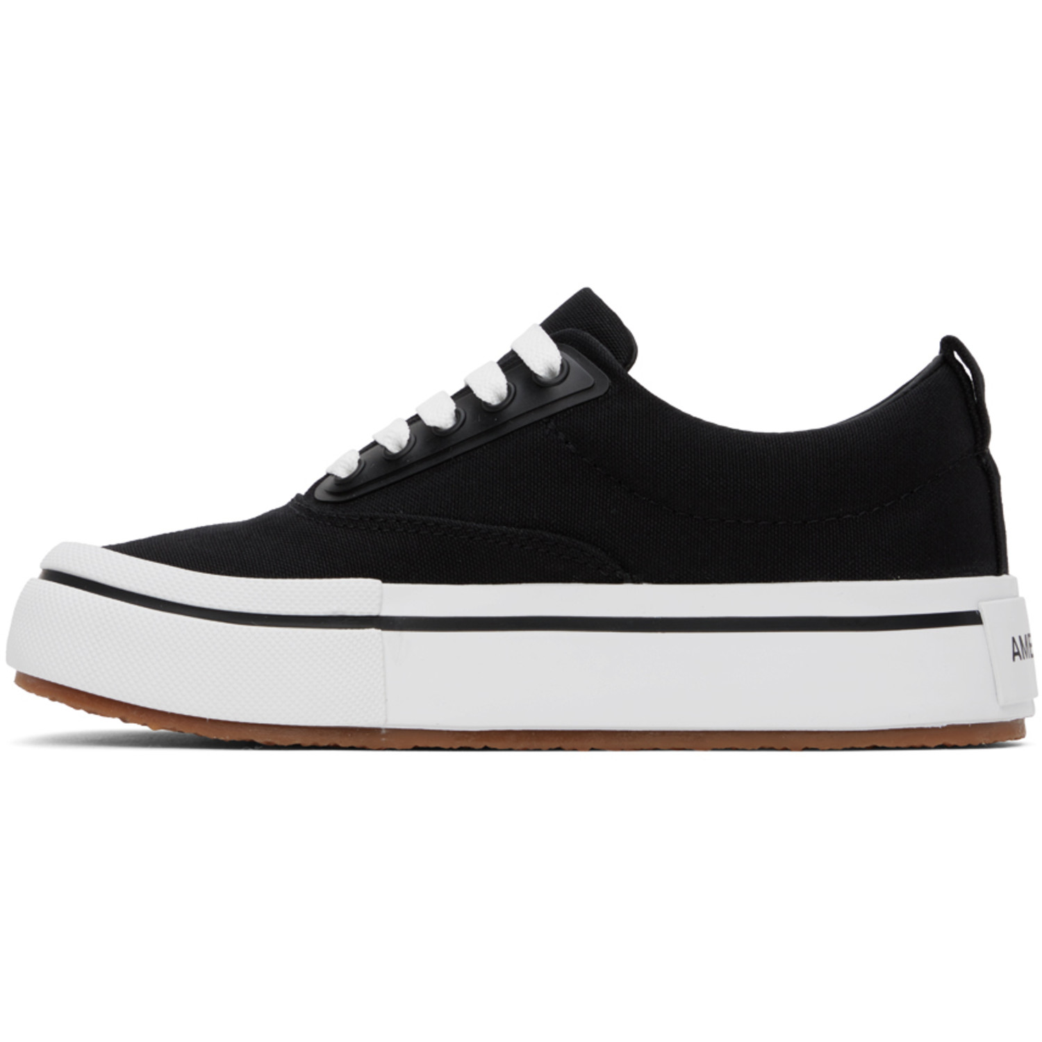  Ambush Black Vulcanized Lace Up Sneakers 