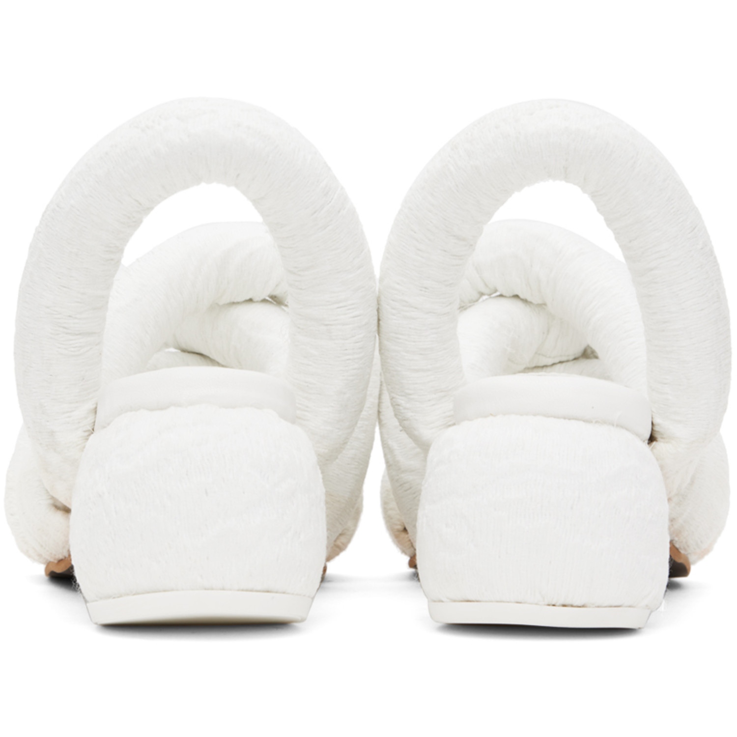  Yume Yume White Sausage Heeled Sandals 