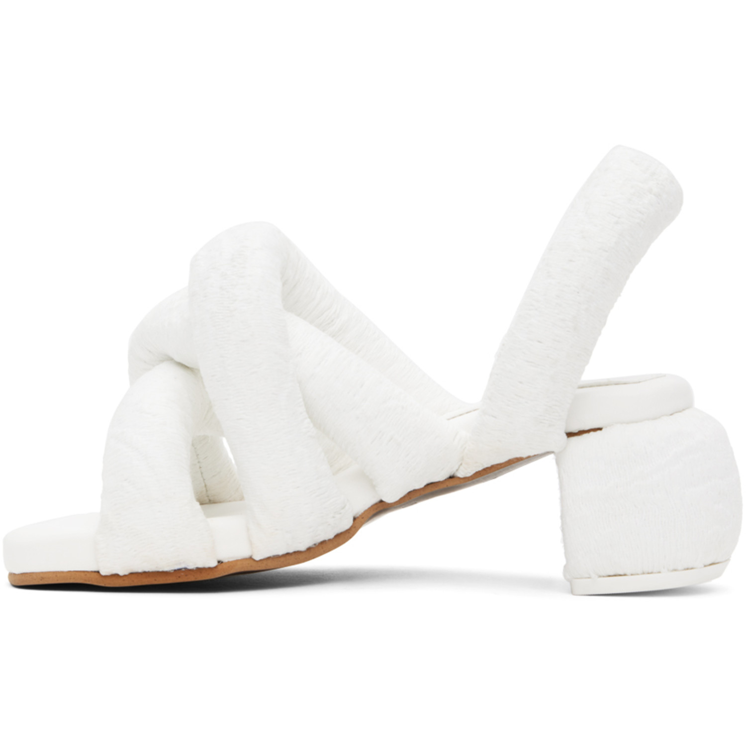  Yume Yume White Sausage Heeled Sandals 