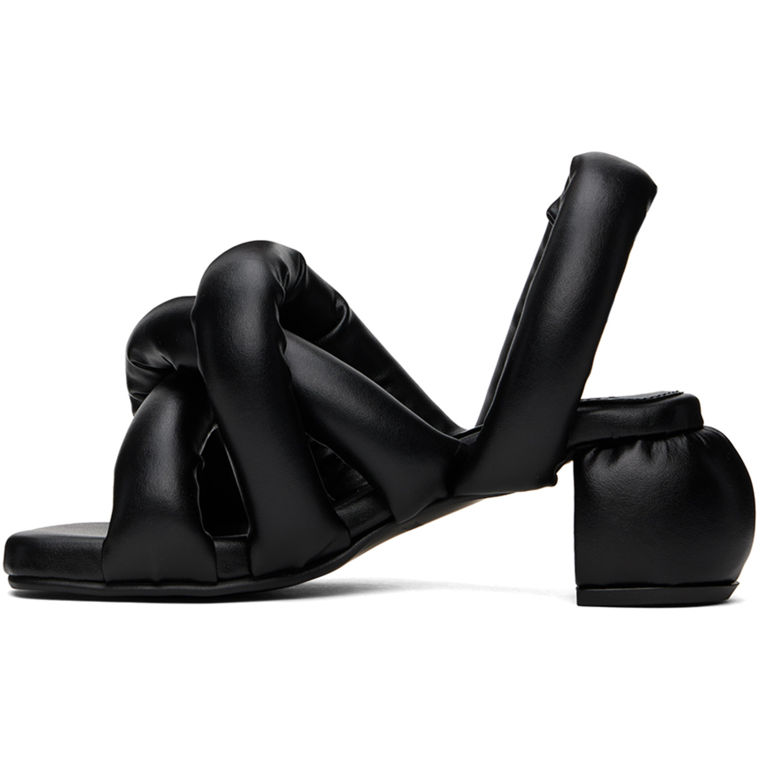 Yume Yume Black Sausage Heeled Sandals 
