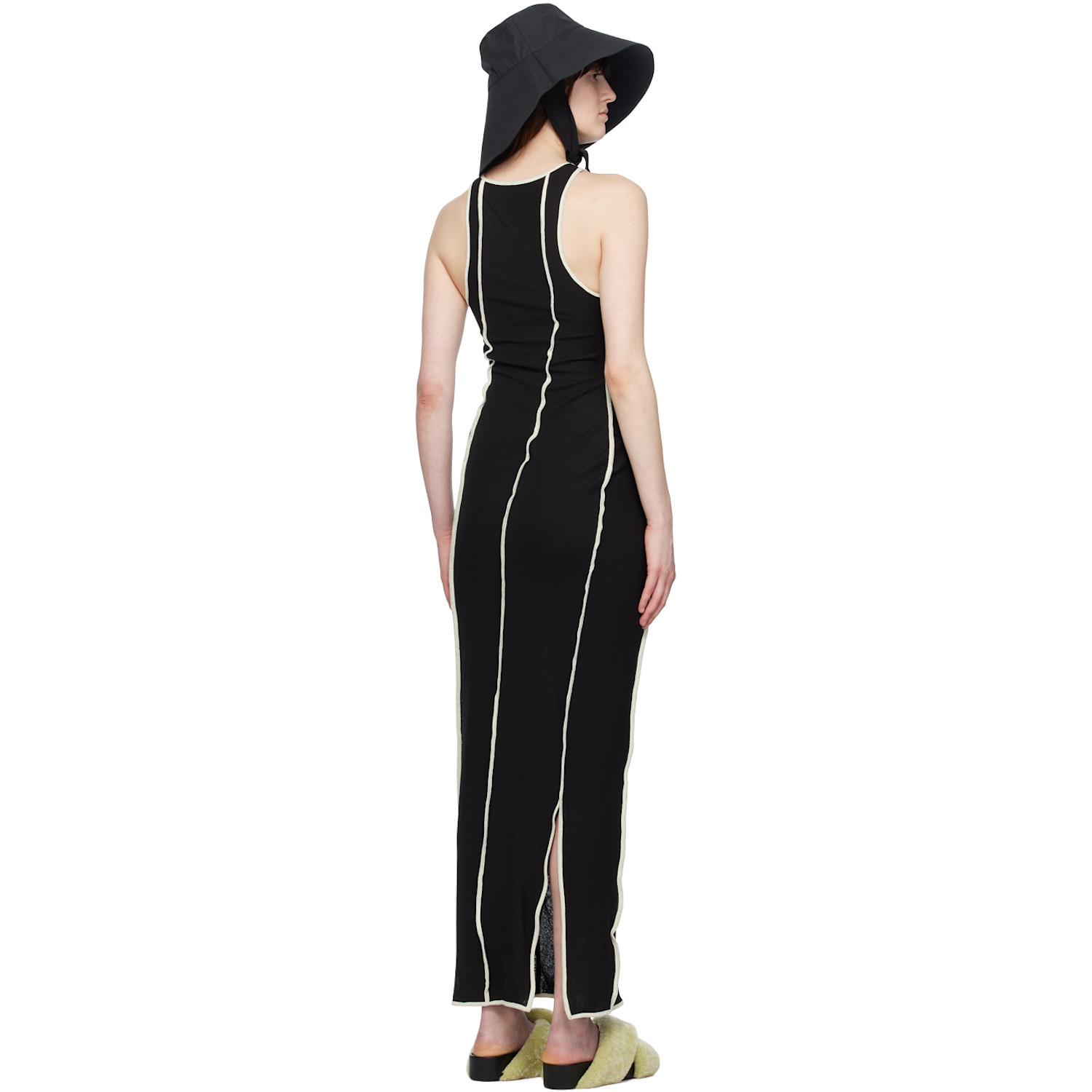  Nanushka Black Wanda Maxi Dress 