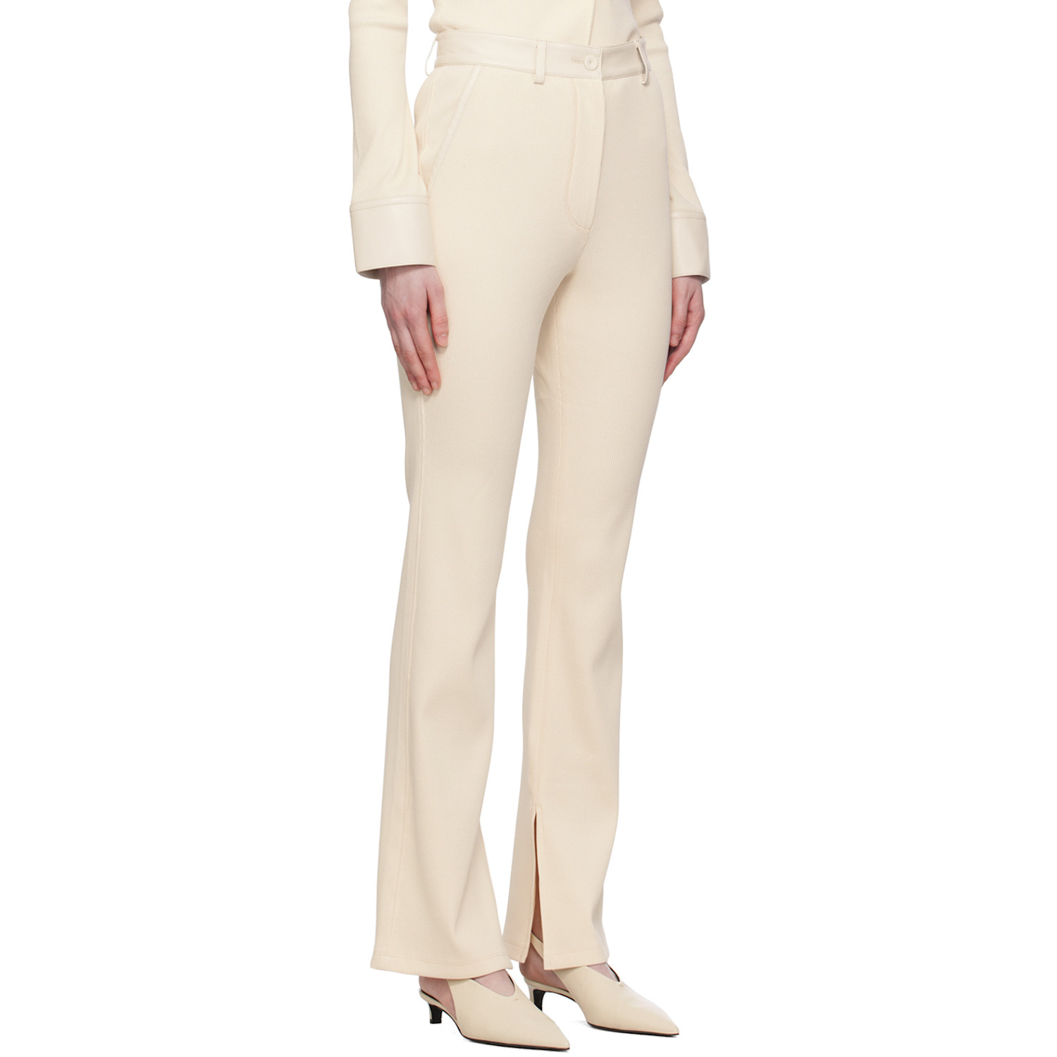  Nanushka Off-white Mykas Trousers 