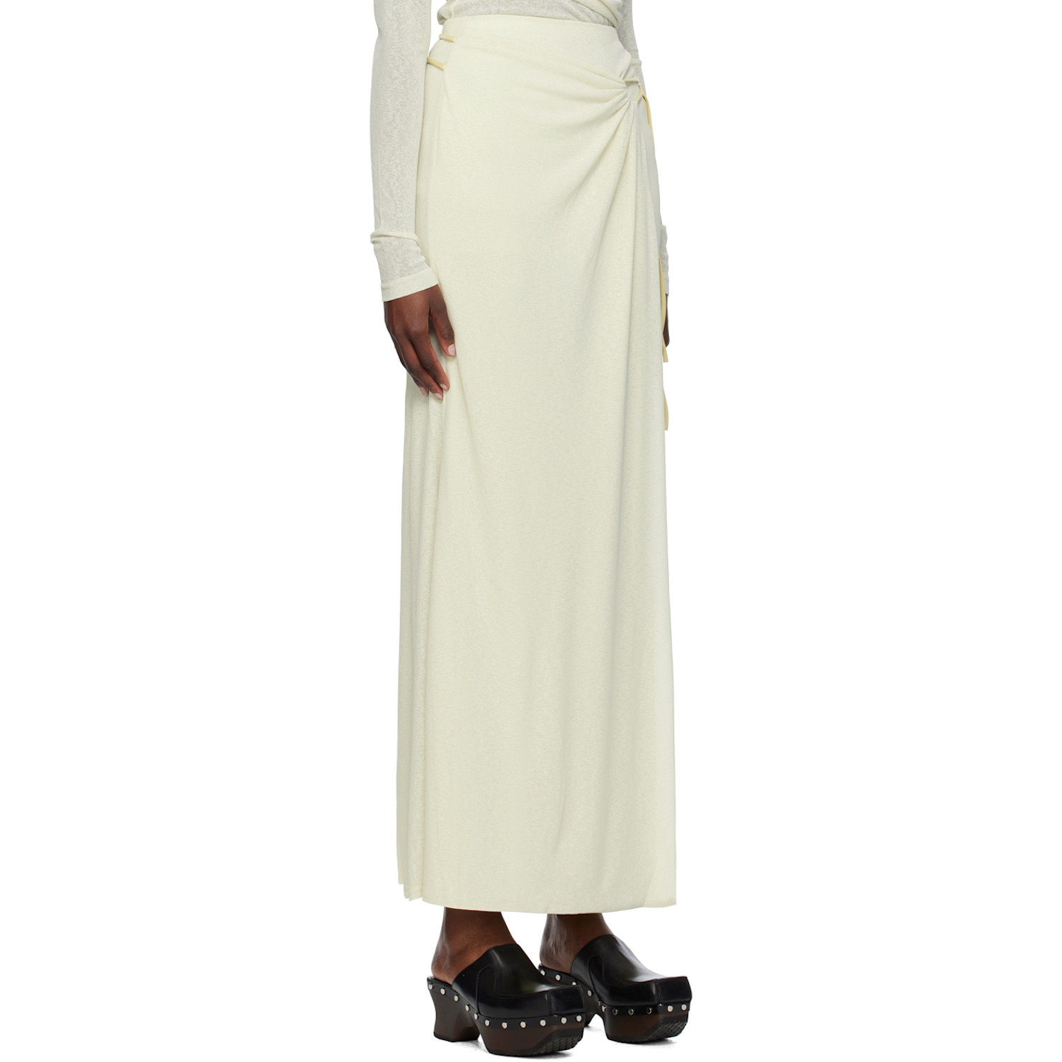  Nanushka Green Macea Maxi Skirt 